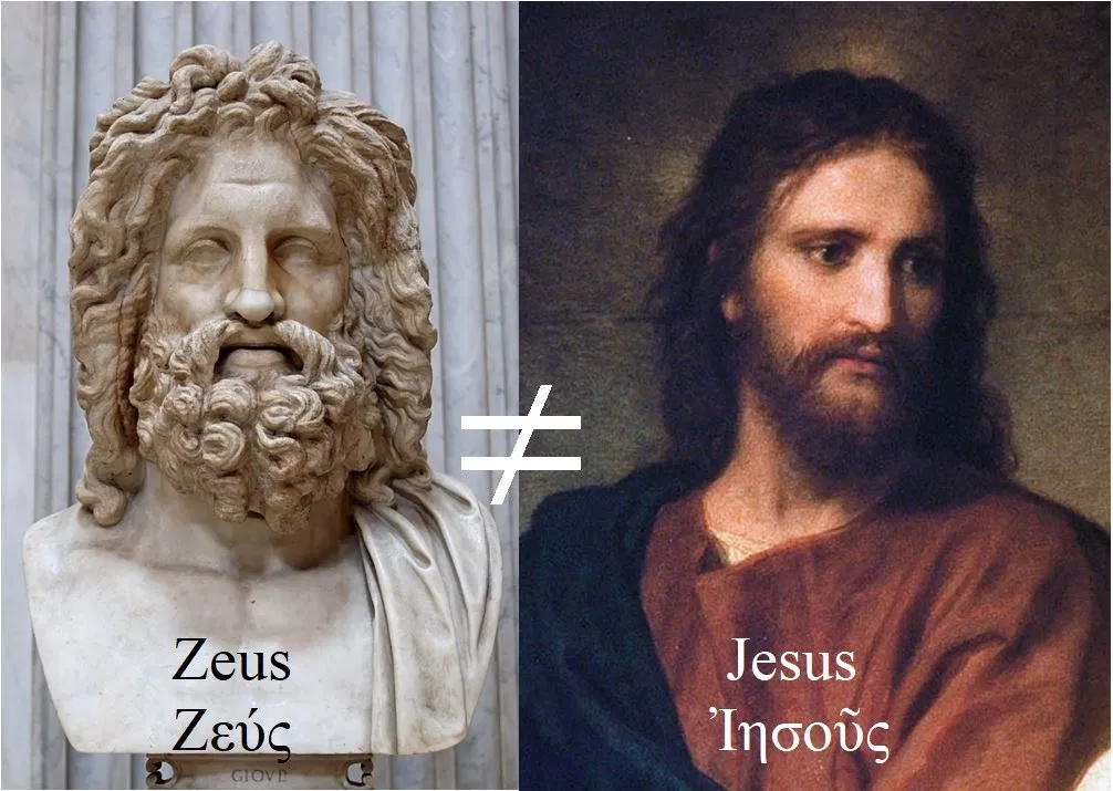 耶稣可能是冰雹宙斯,两者外貌相似,被认为是同一个神话人物