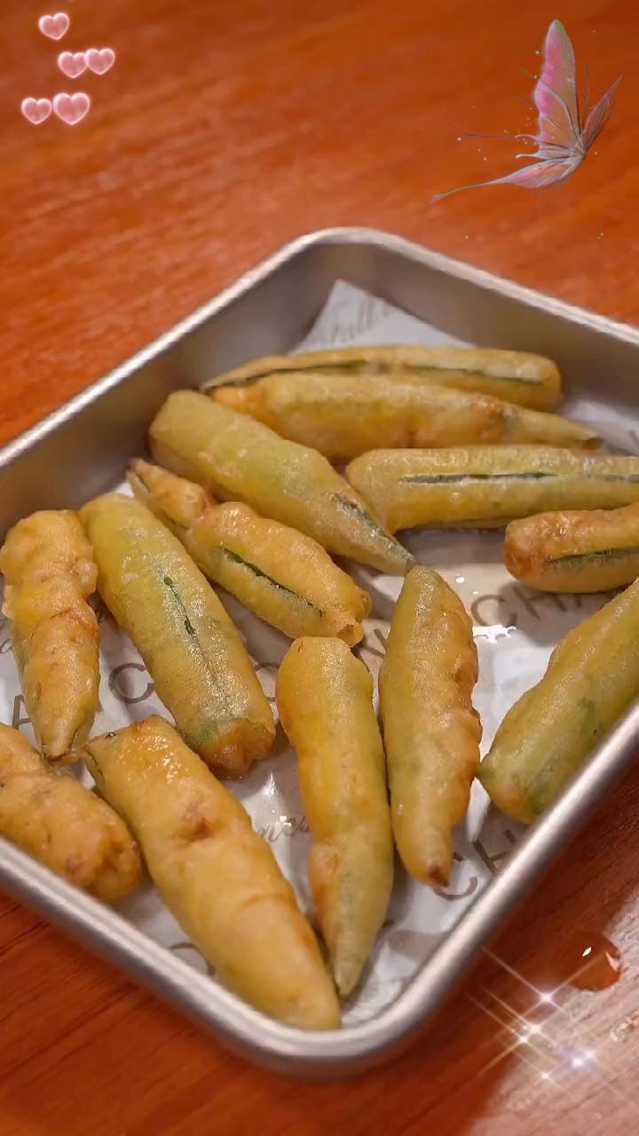 都知道秋葵有营养想吃不会做,跟着我这样做炸秋葵全家都夸你是大厨-度