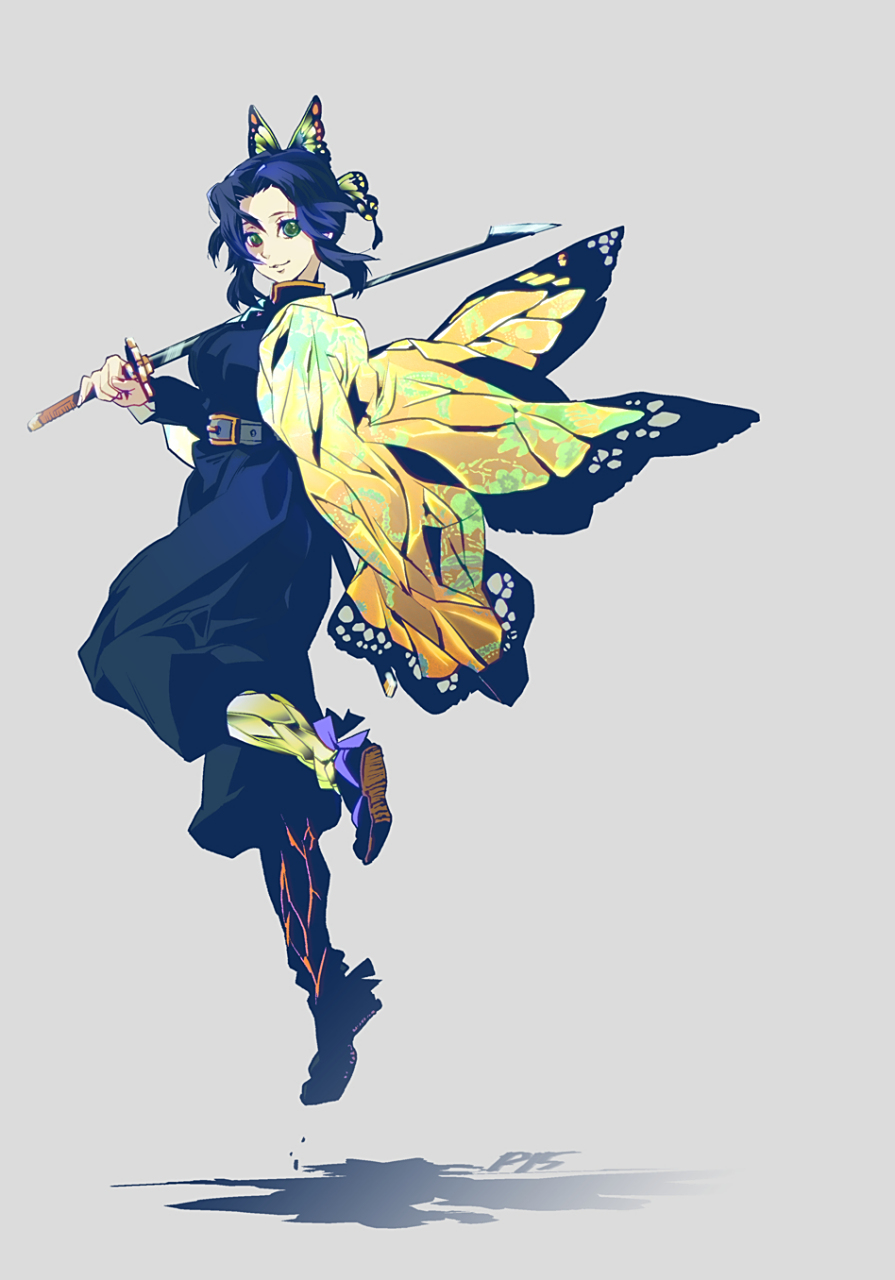 鬼灭之刃# 温柔微笑姐姐蝴蝶忍#壁纸# #动漫插画欣赏