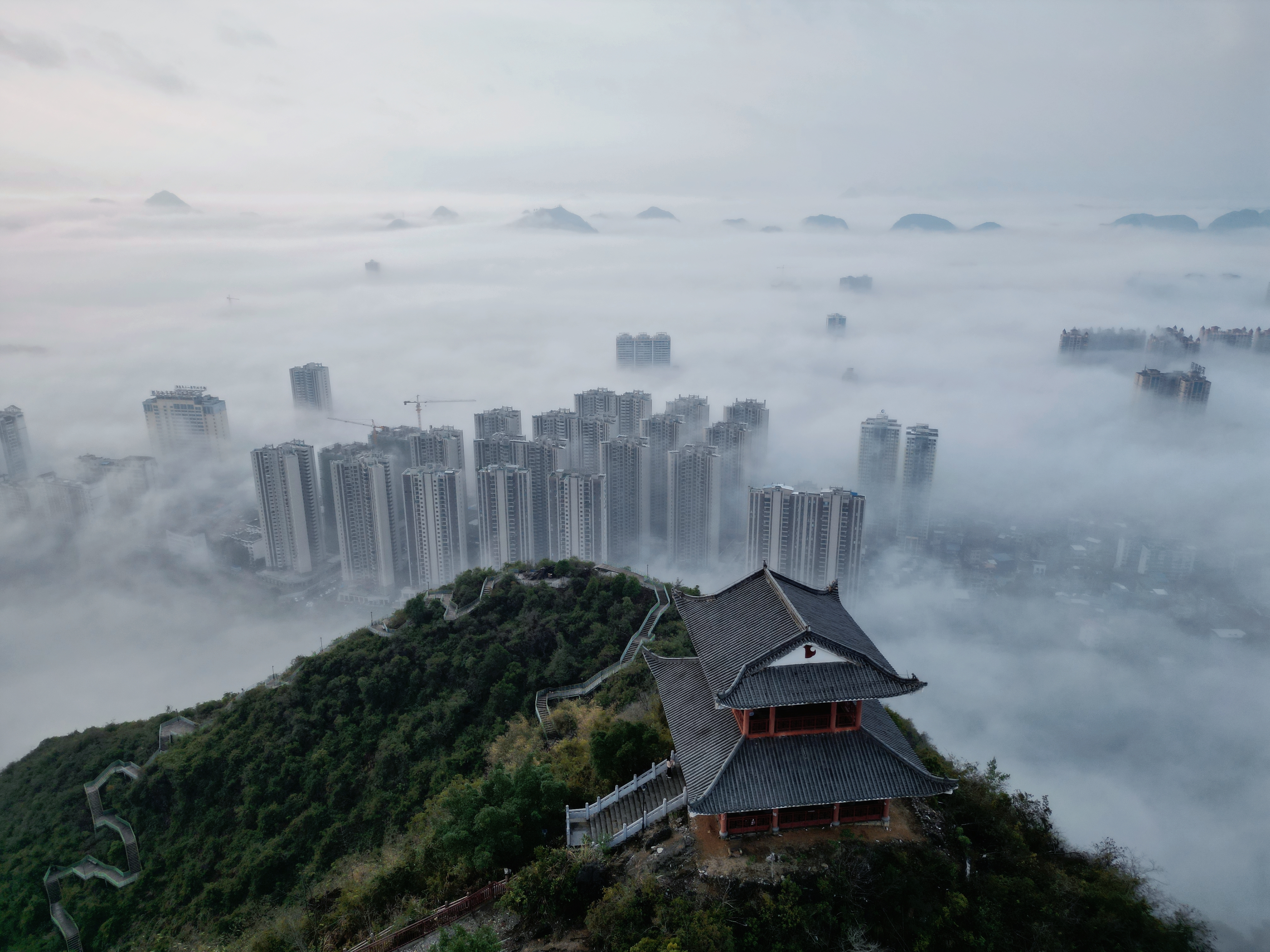 河池宜州的免费游玩攻略,南蛇山摩天轮不可错过