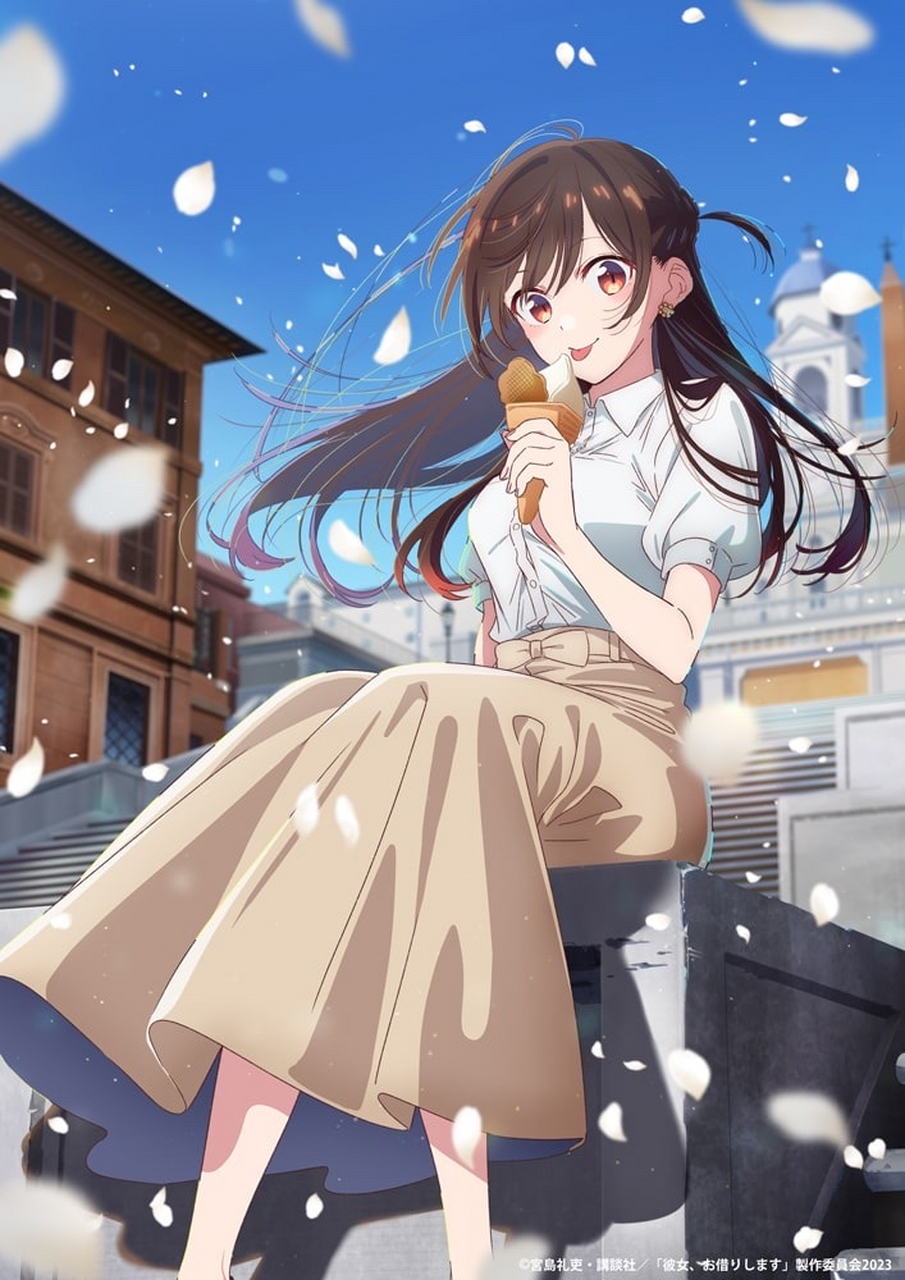 二次元美图# #动漫# 《租借女友》第三季公布新海报,约会中的千鹤