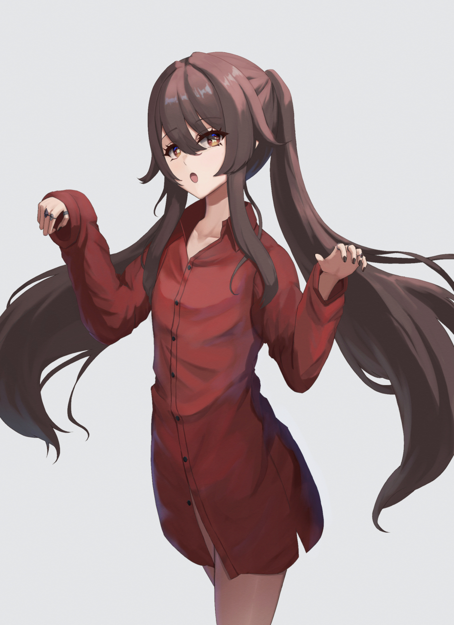 画师:dozima,大红袍胡桃#二次元美图# #我爱二次元# #提瓦特大陆