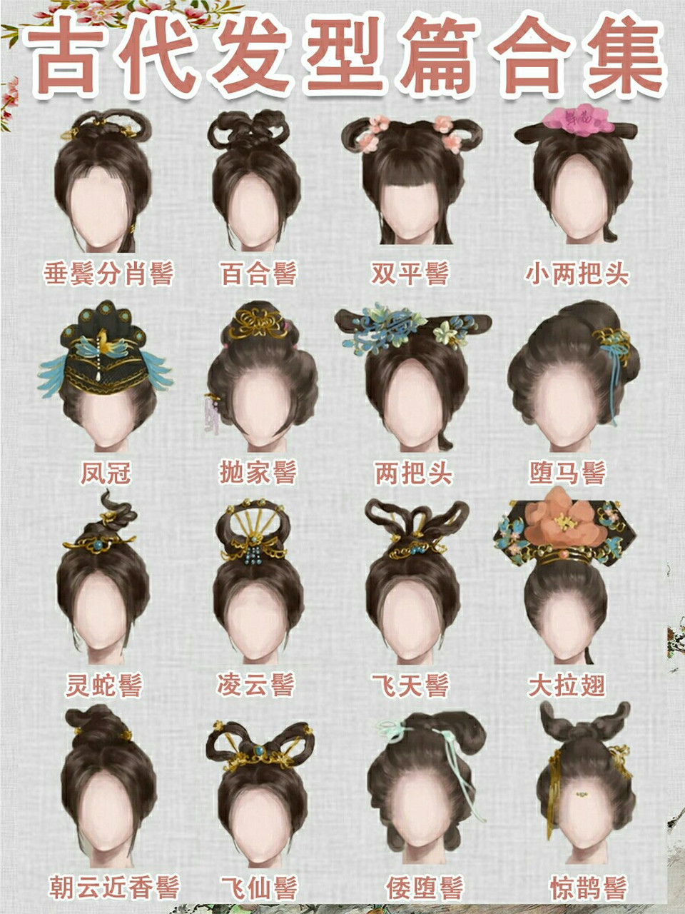 在唐代常作为少女发式标志.