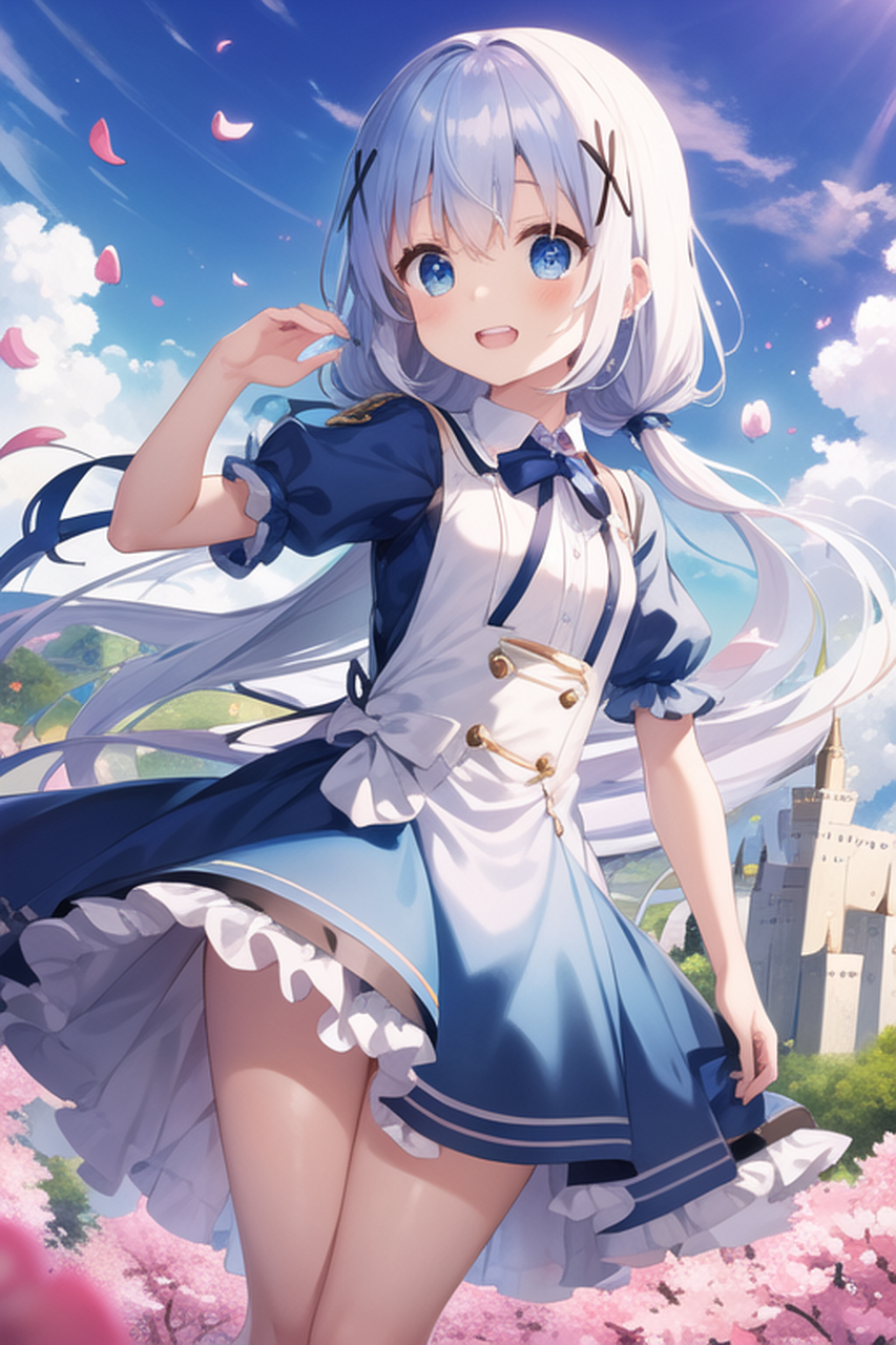 二次元美图# #动漫美图# 利用ai生成的身形娇小却意外地能干的智乃酱