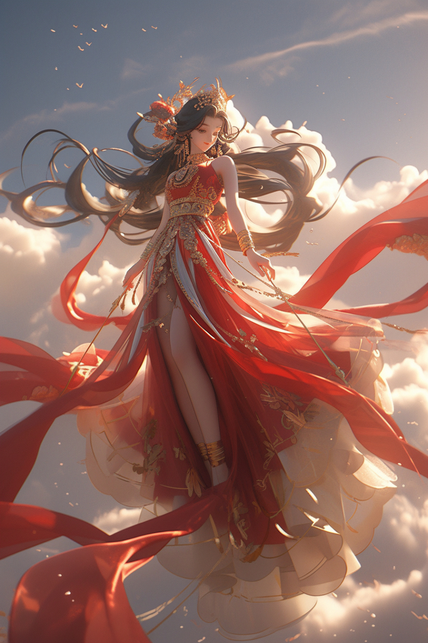 敦煌飞天——中国古代服装与动感舞蹈姿势,唯美具魅力