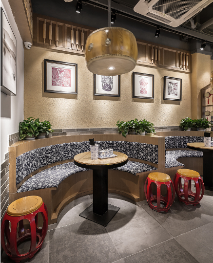 网红陕西小吃店,店铺实景