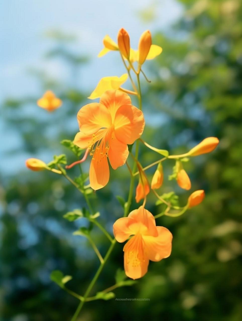美花分享:夏日里清新亮眼的橙色小花 这橘黄色的花开的是真漂亮,花的