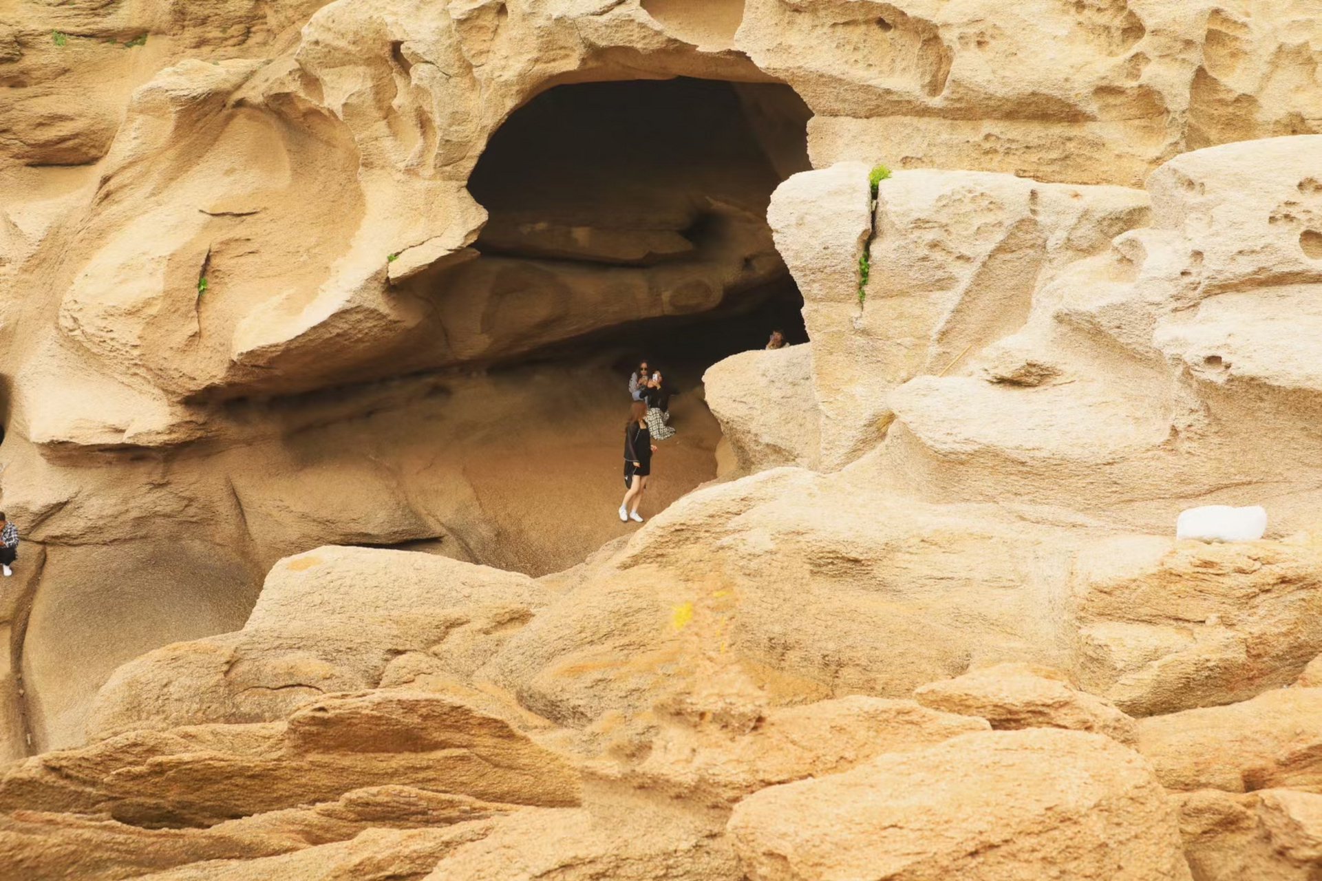 被誉为春涌夏弦,浦烟含月的霞浦下尾岛,又称夏威屿,海蚀洞是该岛第一