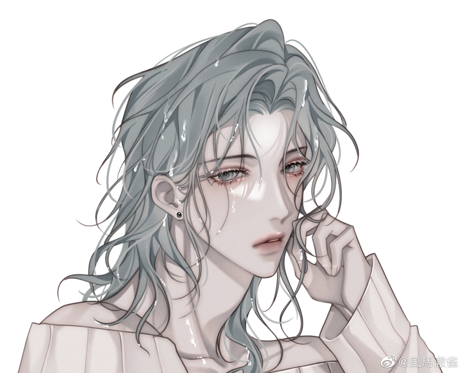 188男团# 刚从浴室出来的洛温[三哈][滑稽] wb画师:風馬澈雀