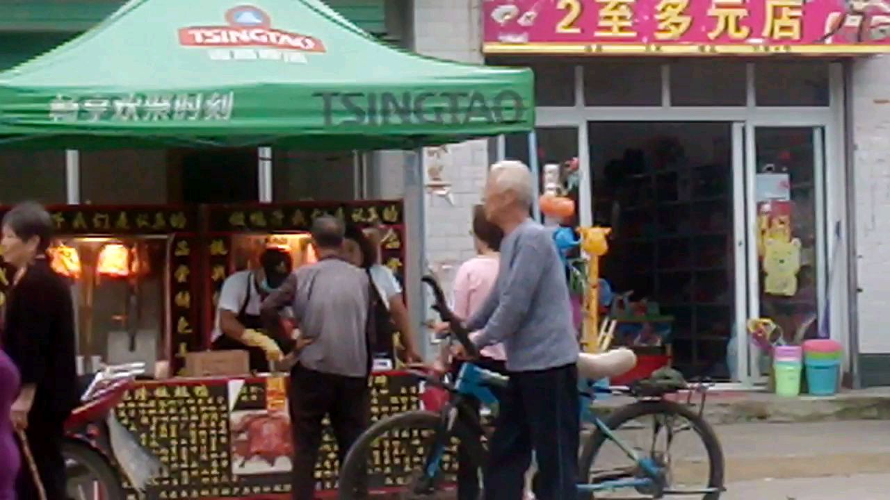汉中秦岭山下小镇新开一家中华老字号乾隆铁板鸭拍视频分享
