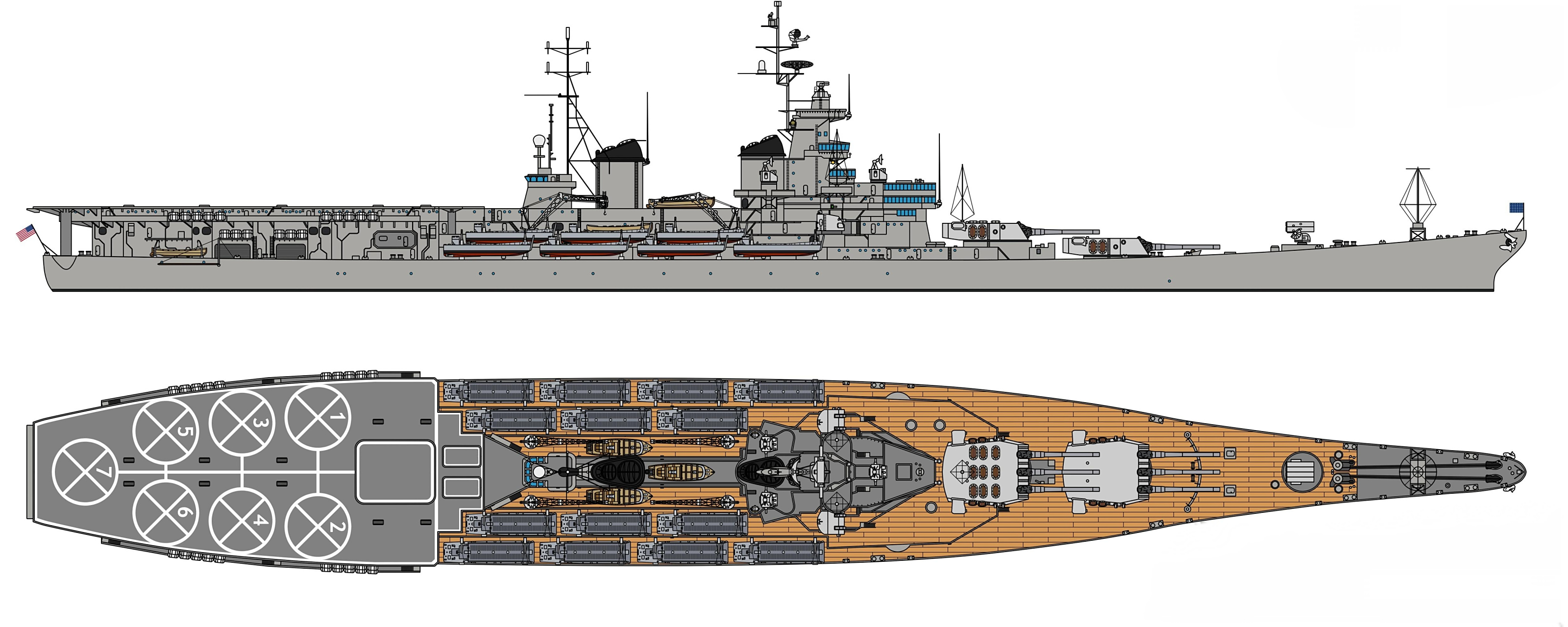 衣阿华战列舰自退役以后,很多鸭粉心有不甘,充分发挥自己的想象力,给