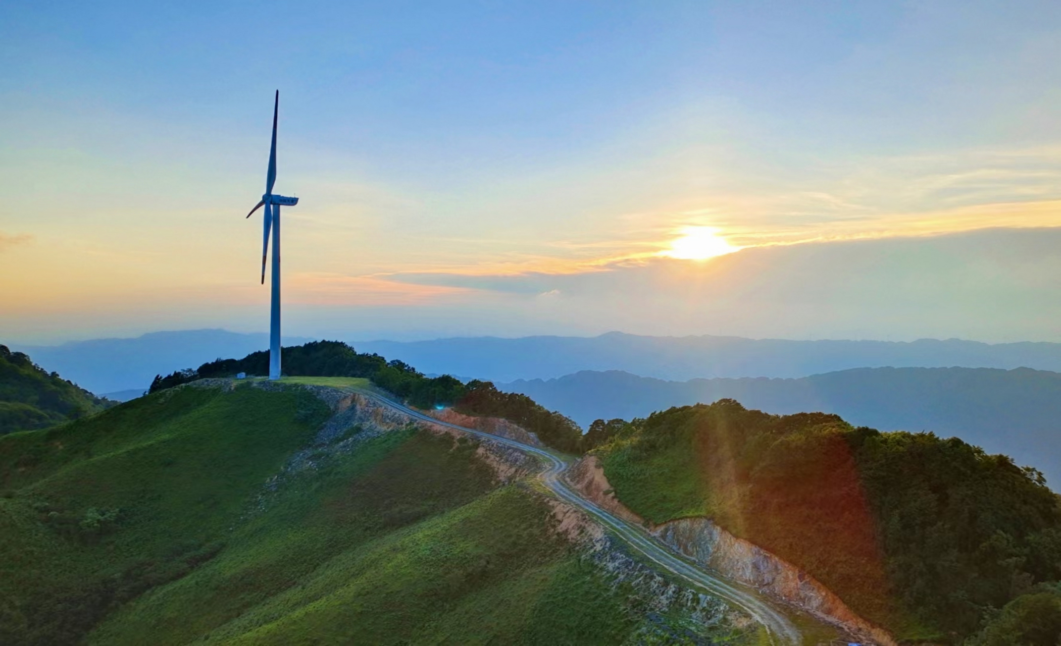 桂林龙胜小南山的美丽风光.