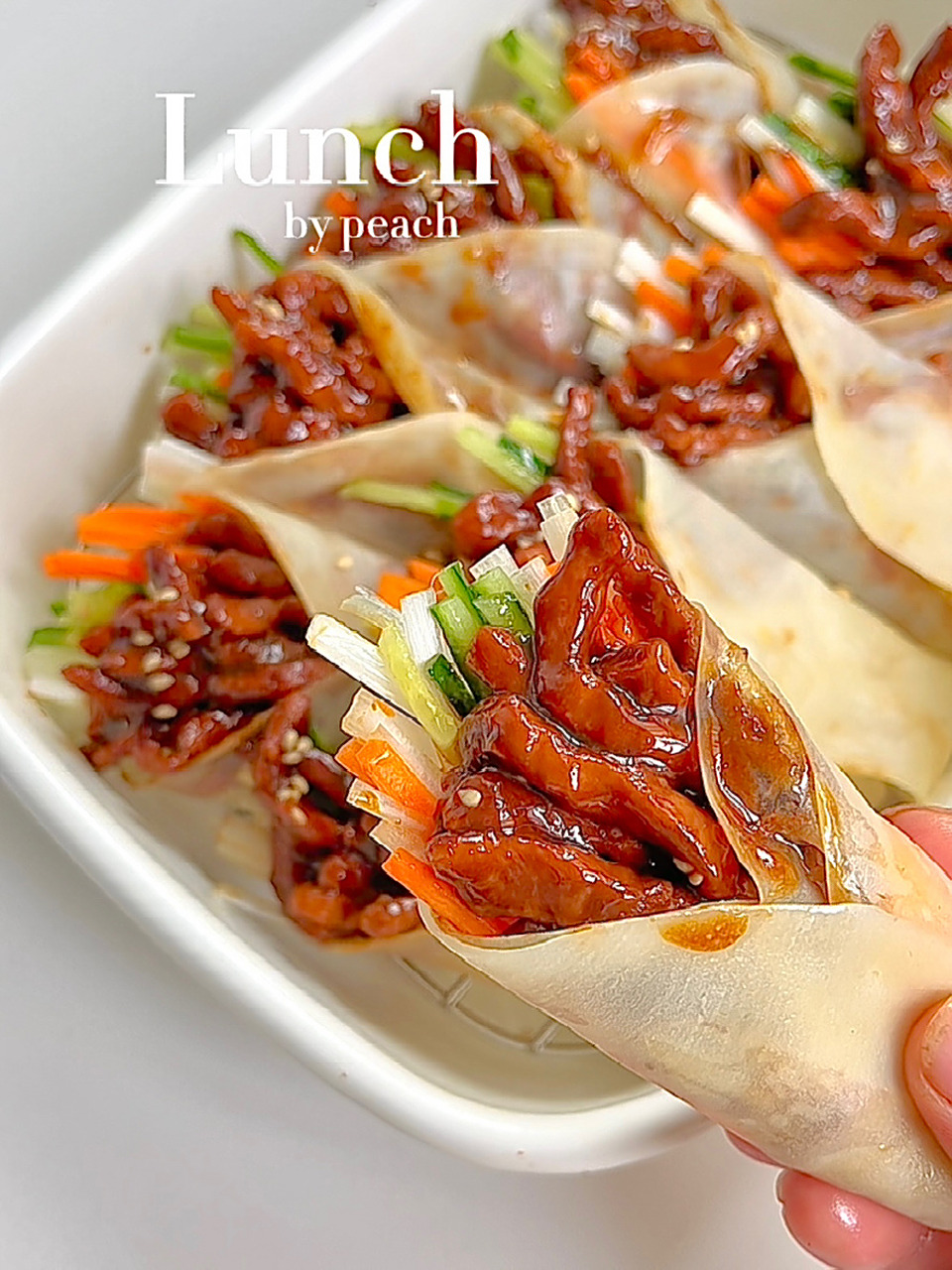 自制京酱肉丝卷饼95简单易做超好吃6015|||95今天吃一个传统