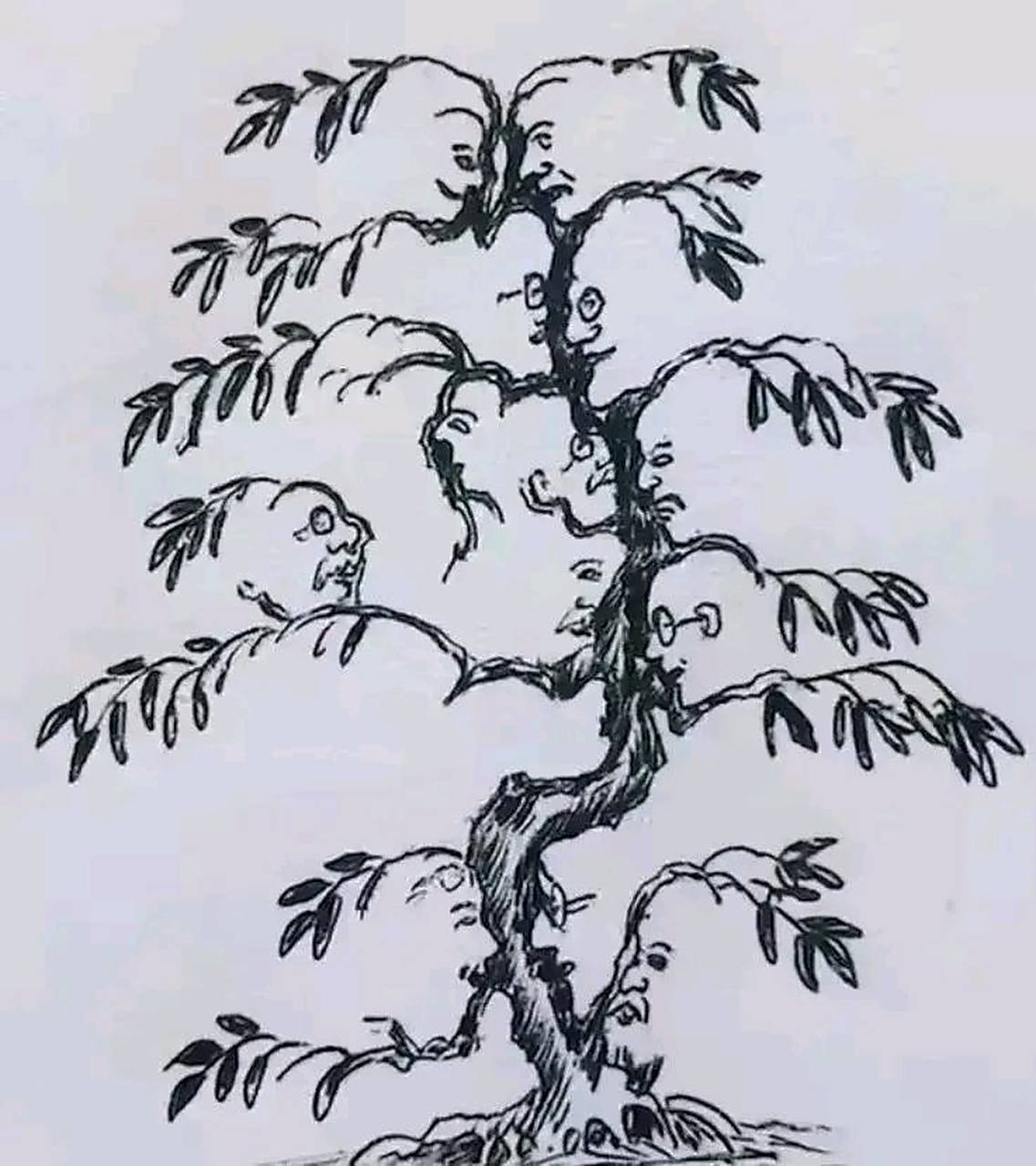 考眼力:你能看到几张人脸,测你为人处世中是一个聪明人吗?