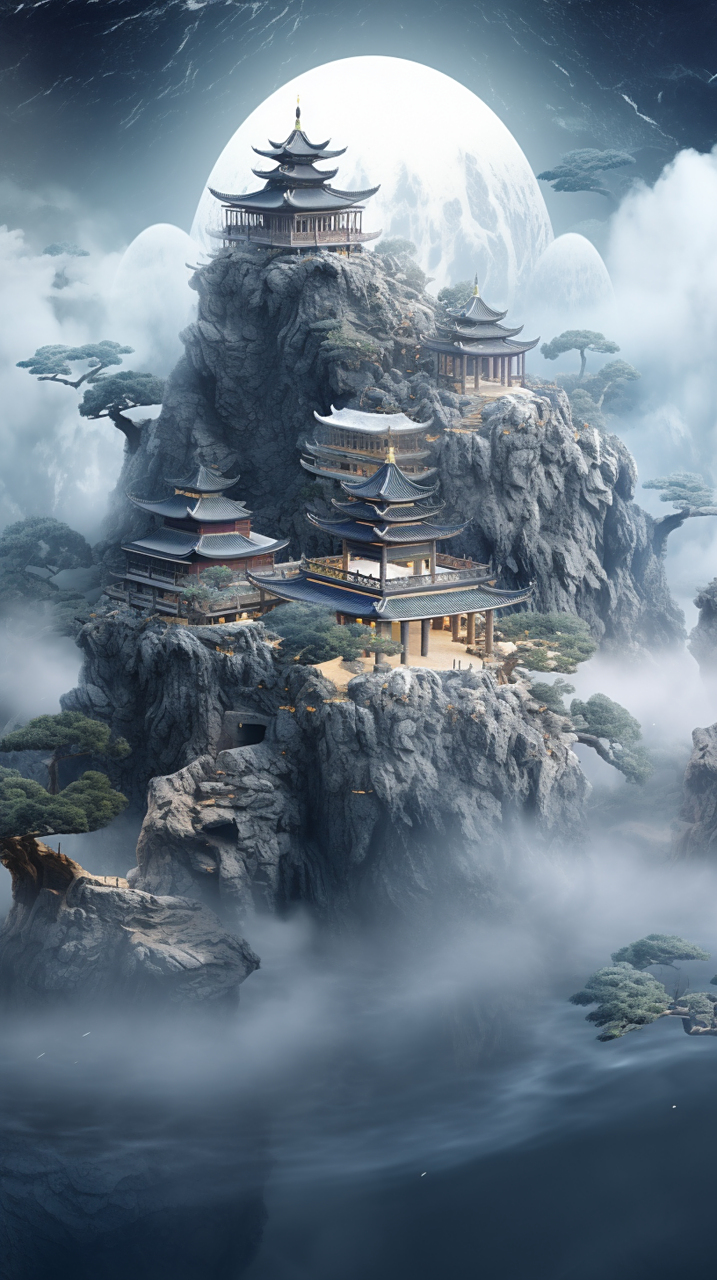 国风亭台楼阁#风景