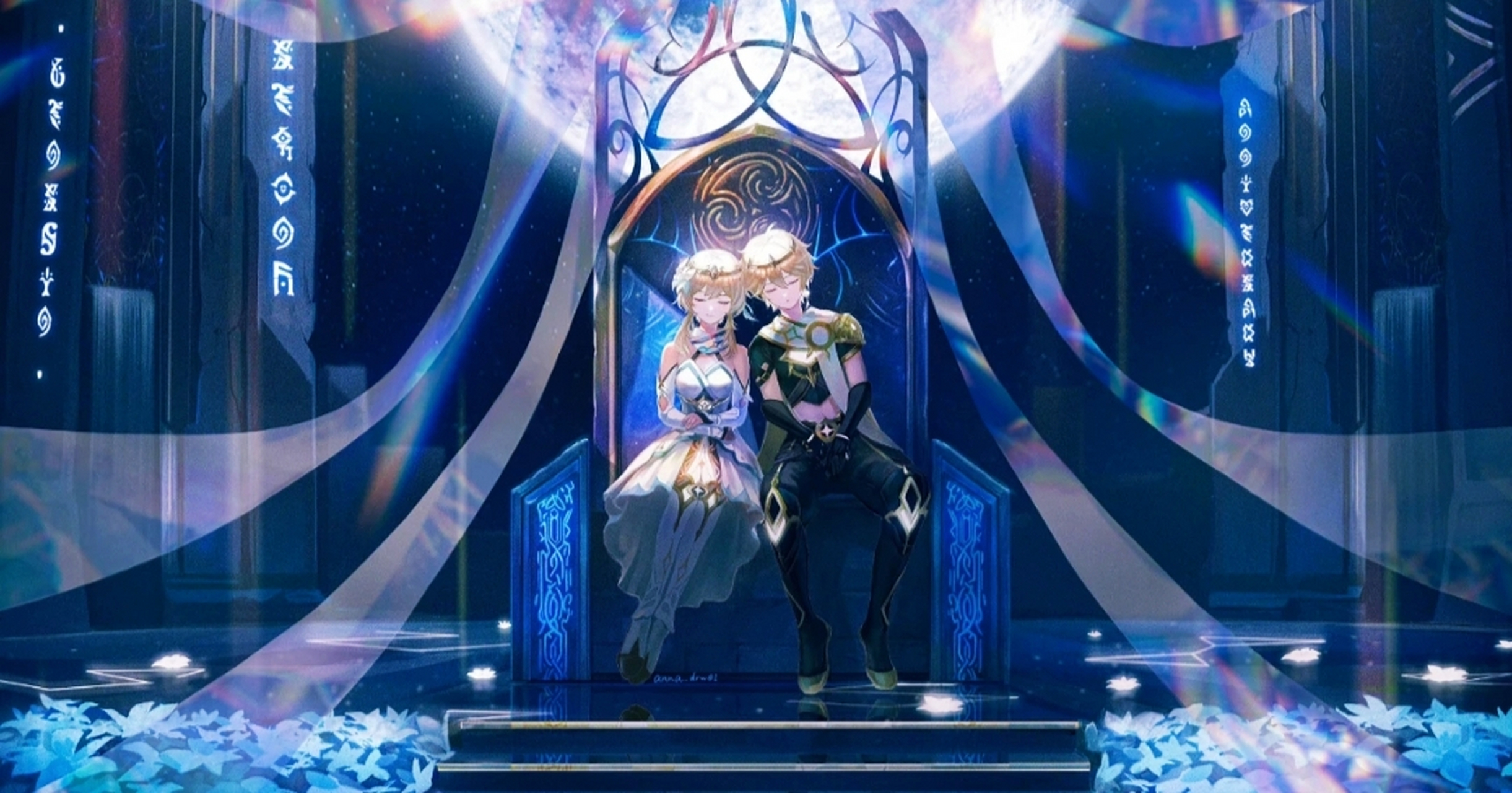 假如最终章,双子坐上王座[吃鲸][吃鲸]#原神# #二次元