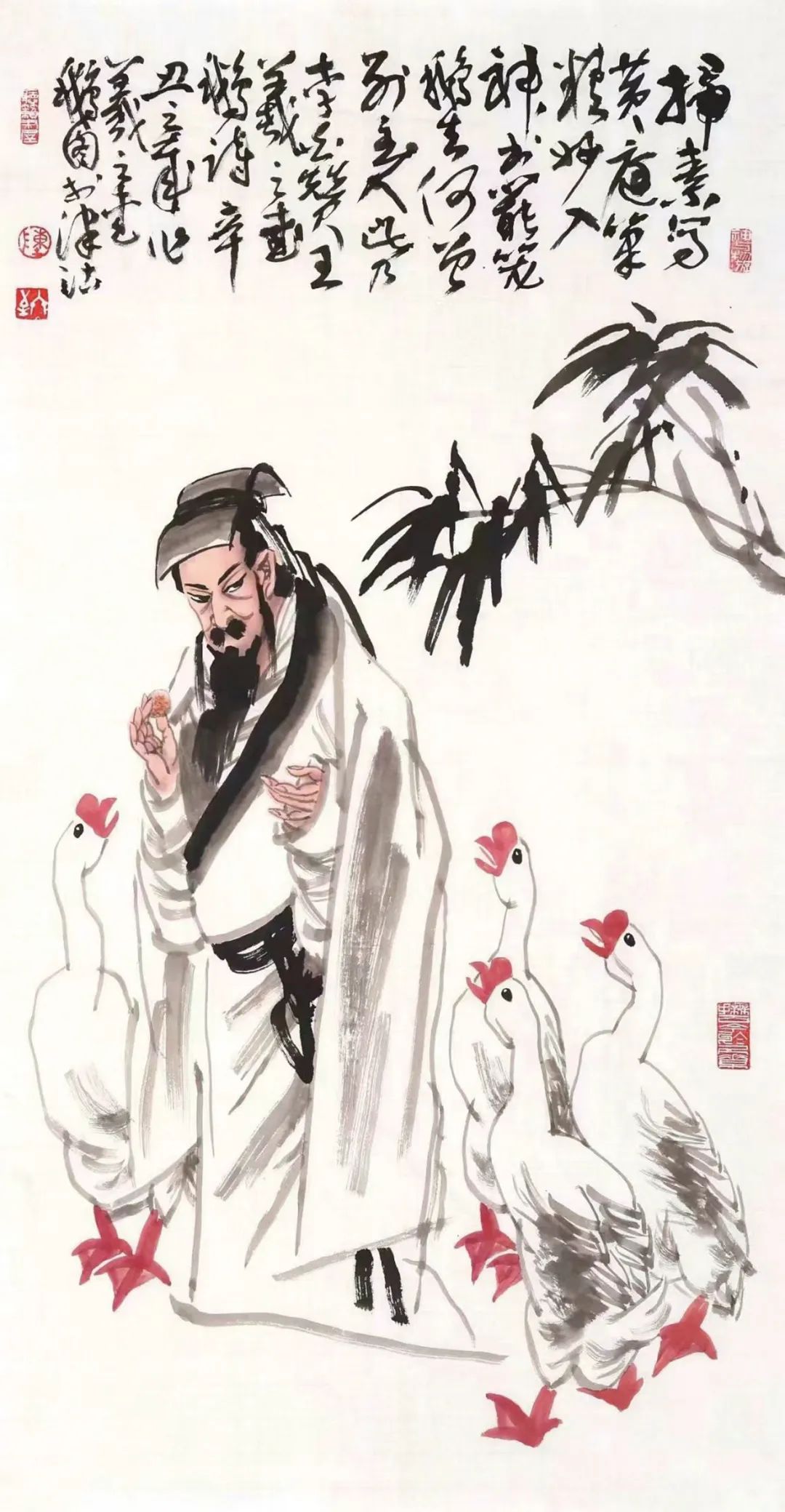 书法笔精妙入神——读陈冬至《羲之爱鹅图》