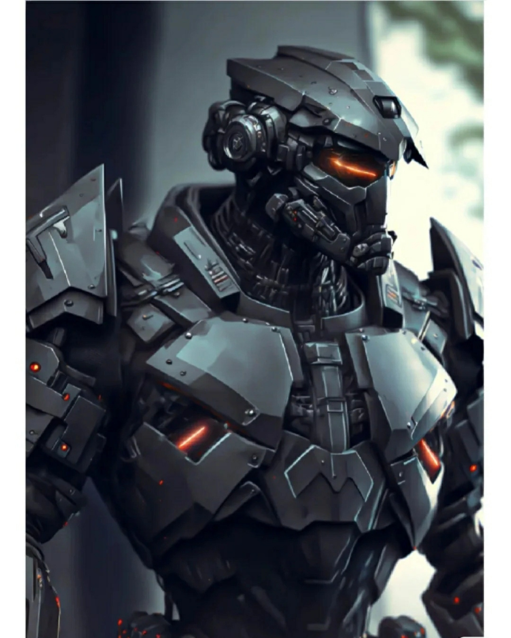 这几组机甲战士颇有光环士官长的特征.