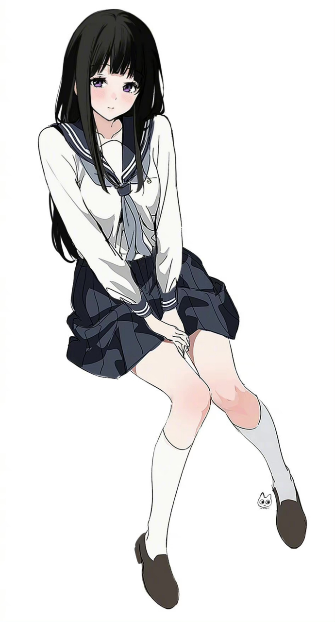 插画#  冰菓新绘插画,千反田爱瑠 twi:mery__s2