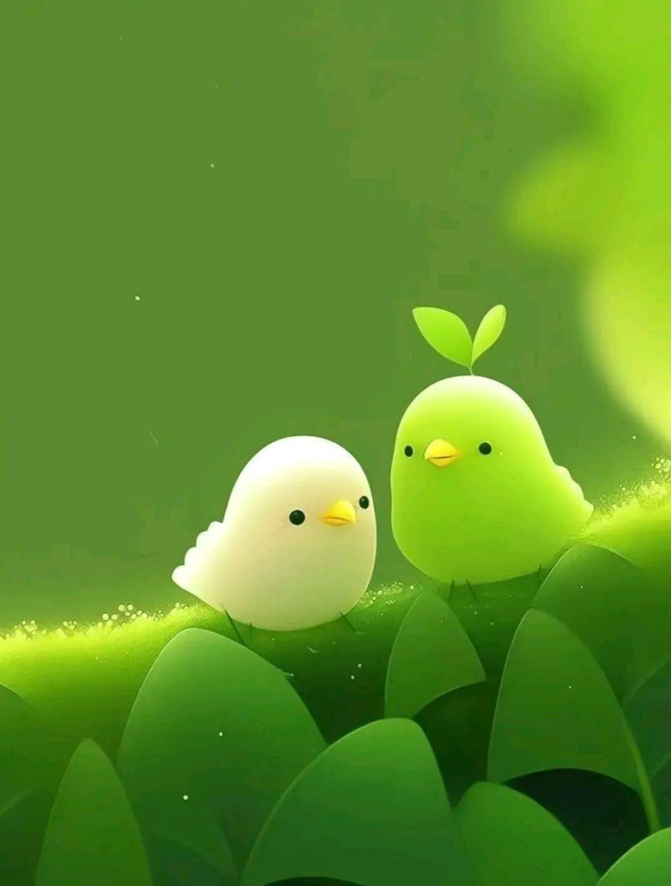 这护眼壁纸不仅绿色养眼,还超级可爱,拿走不谢[嘿哈][嘿哈][嘿哈]