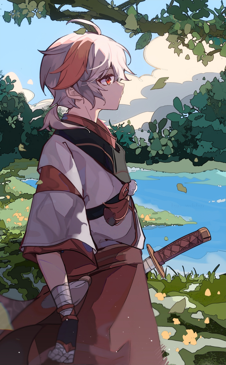 原神# 每日壁纸-万叶