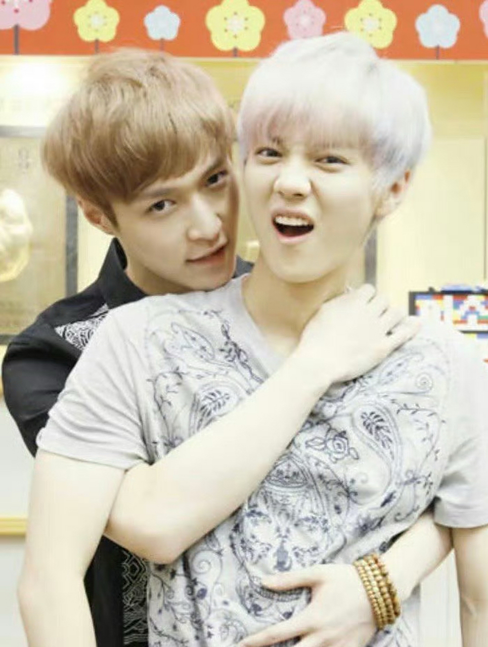 一些张艺兴,鹿晗在exo时期的互动图,兴鹿嗑过的!#张艺兴# #鹿晗