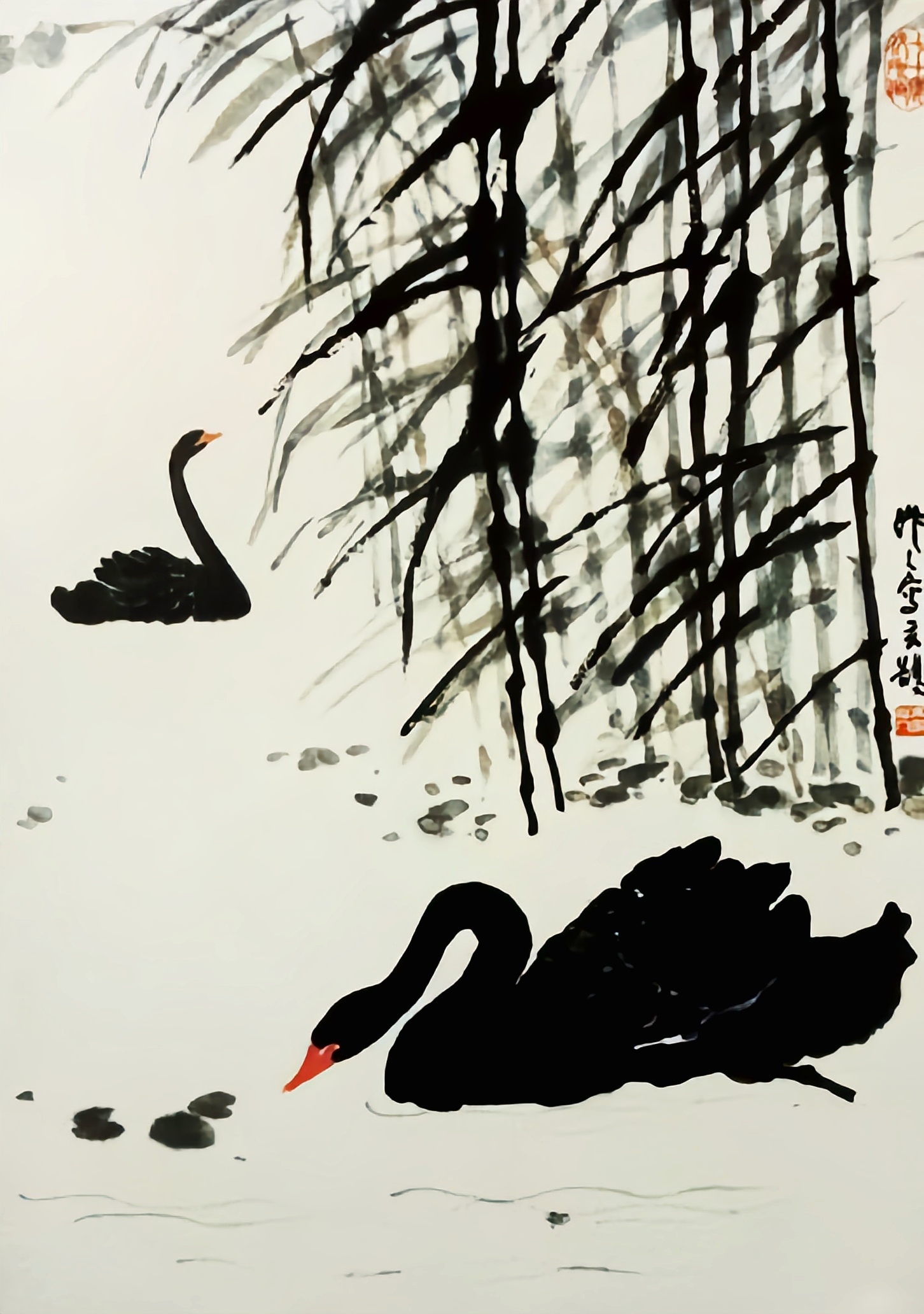 名家笔下笨鹅灵