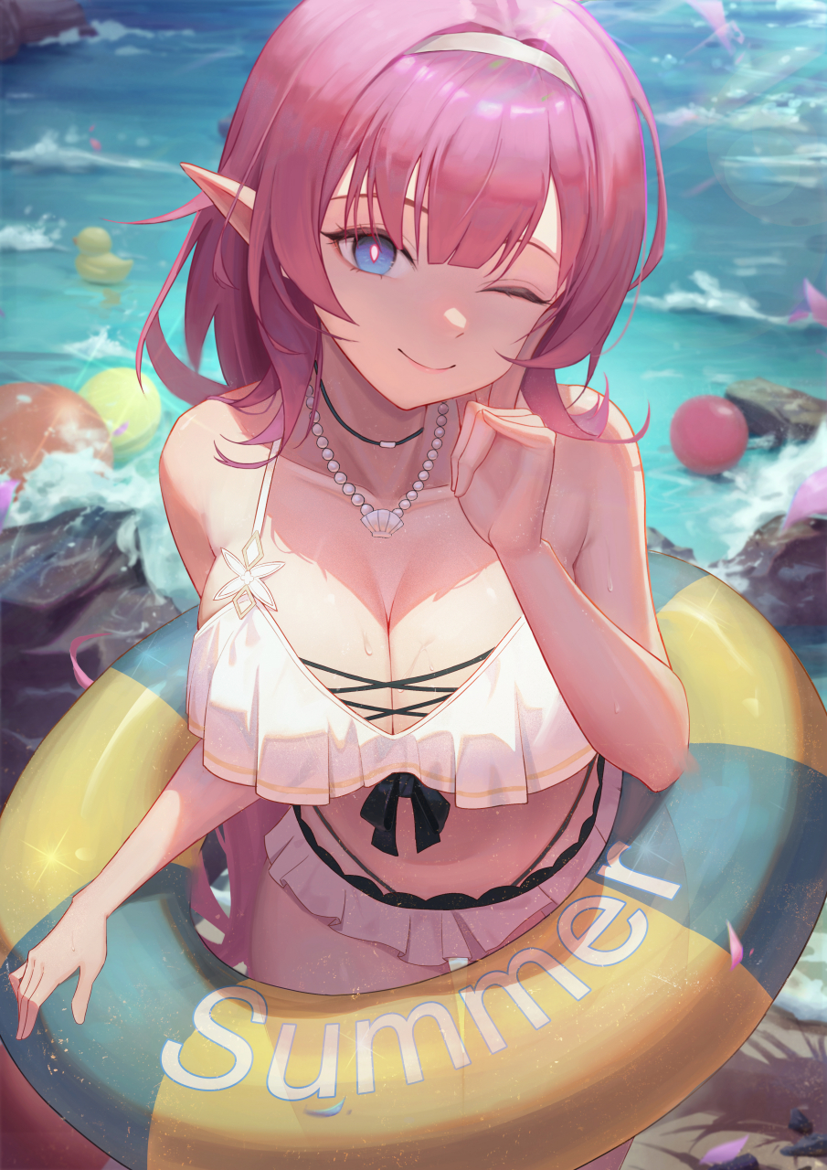 夏天的至爱,穿着泳装的爱莉希雅[温暖]#二次元#  画师:vc