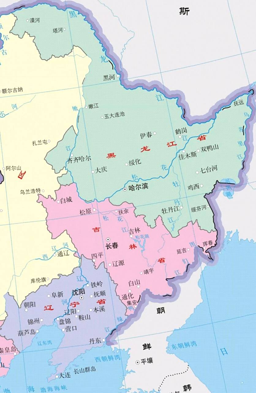 东三省地图