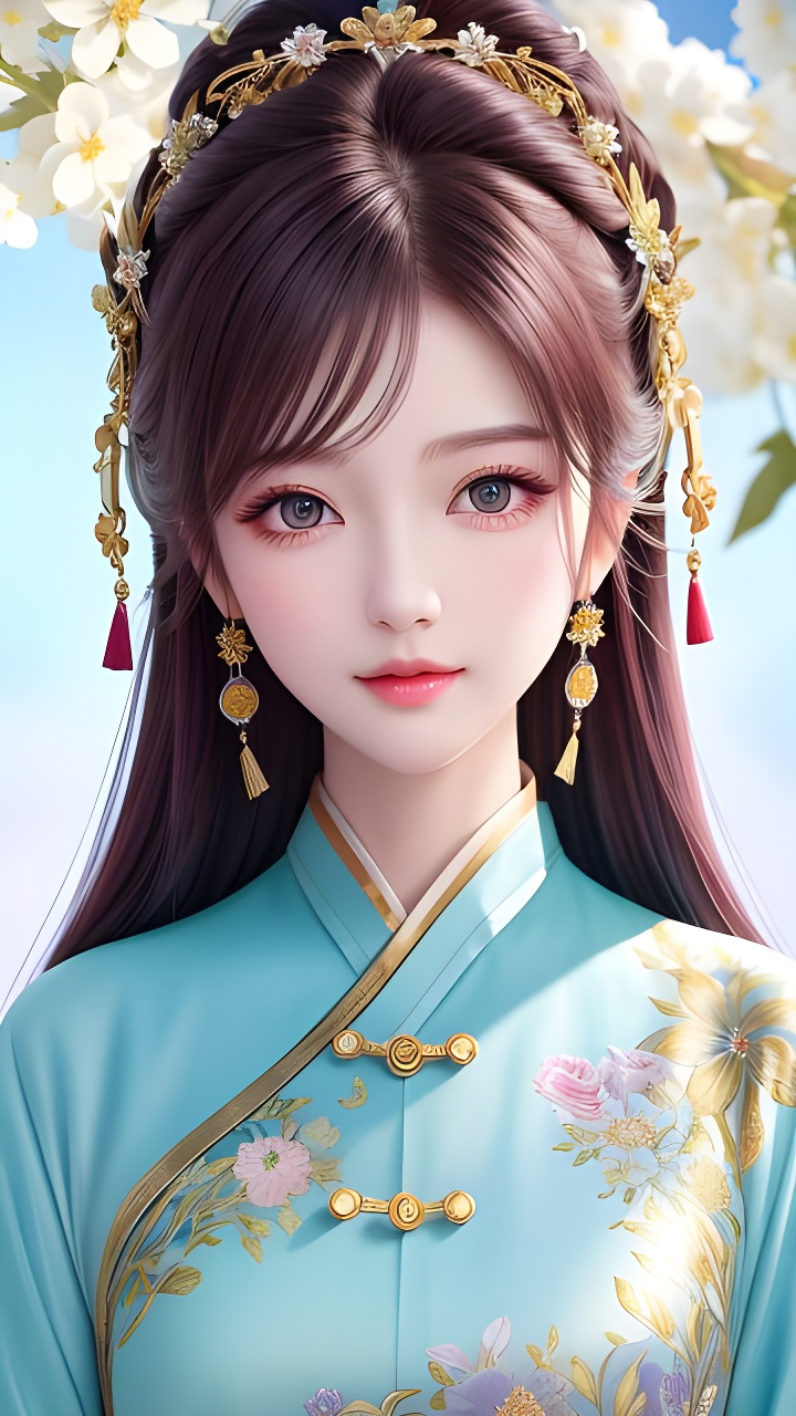 有趣表情:好看的古风动漫美女头像表情手机壁纸#有趣表情# #古风动漫