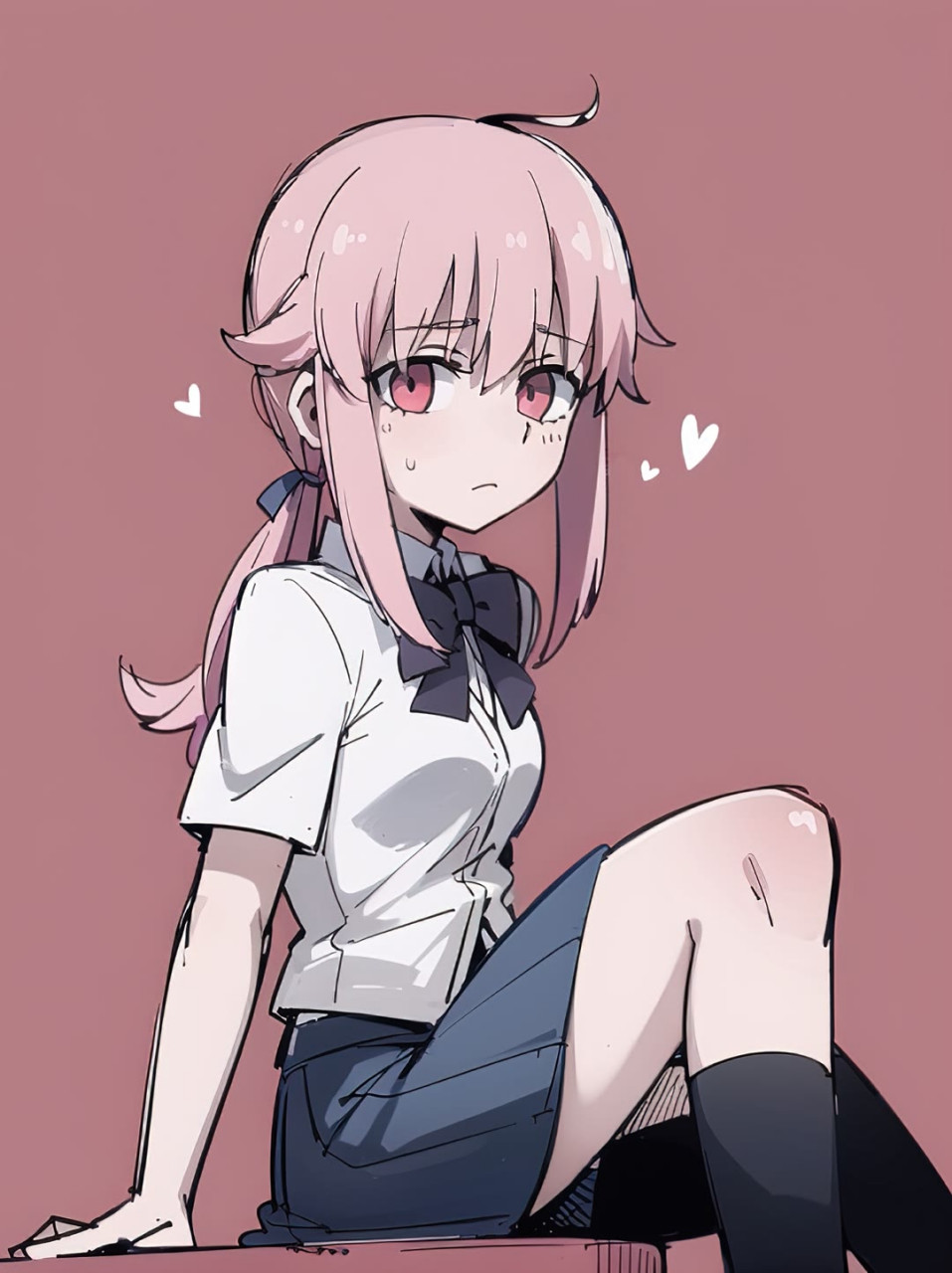 我妻由乃爱心眼[滑稽]#动漫美图# #ai