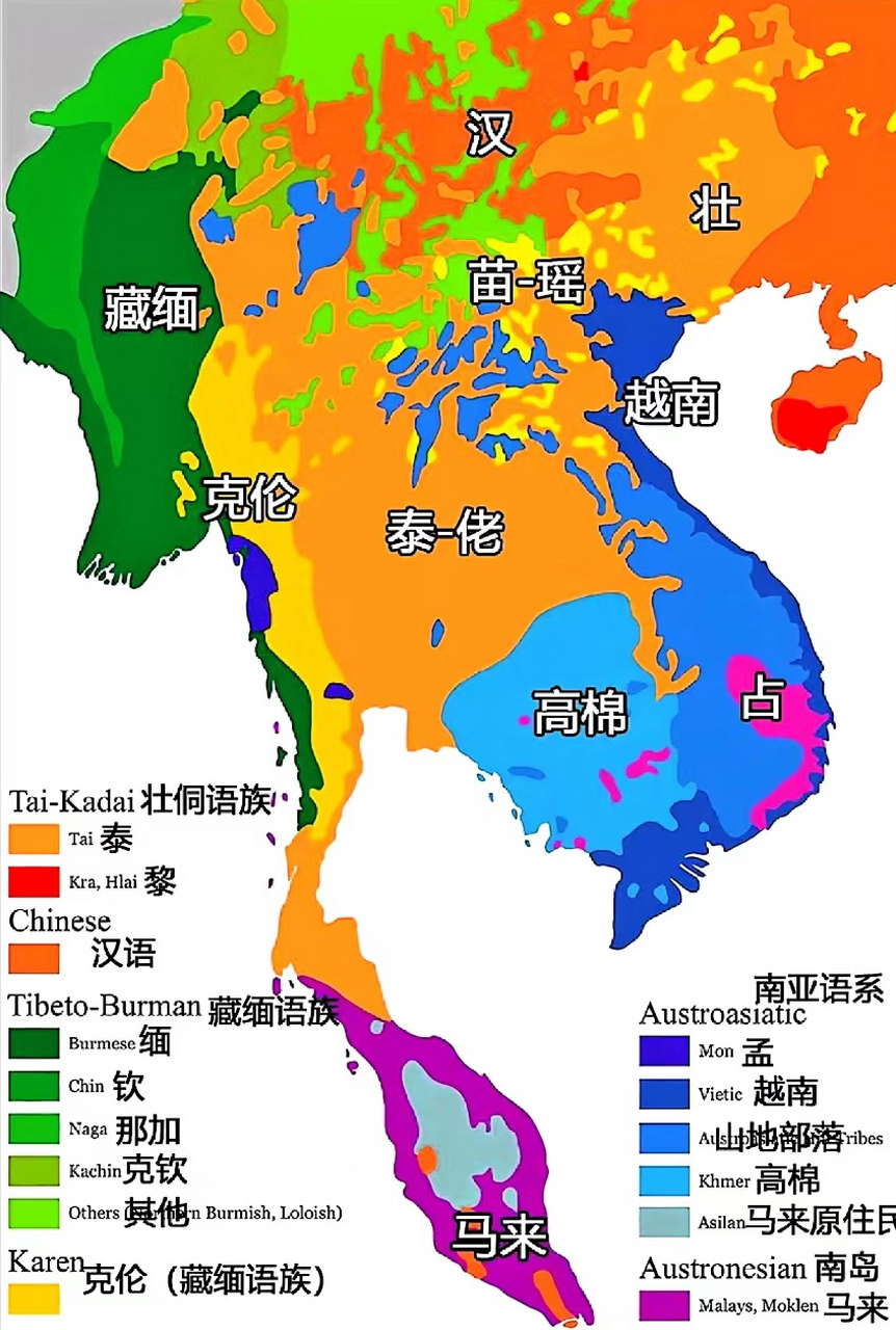 中南半岛地图高清全图图片