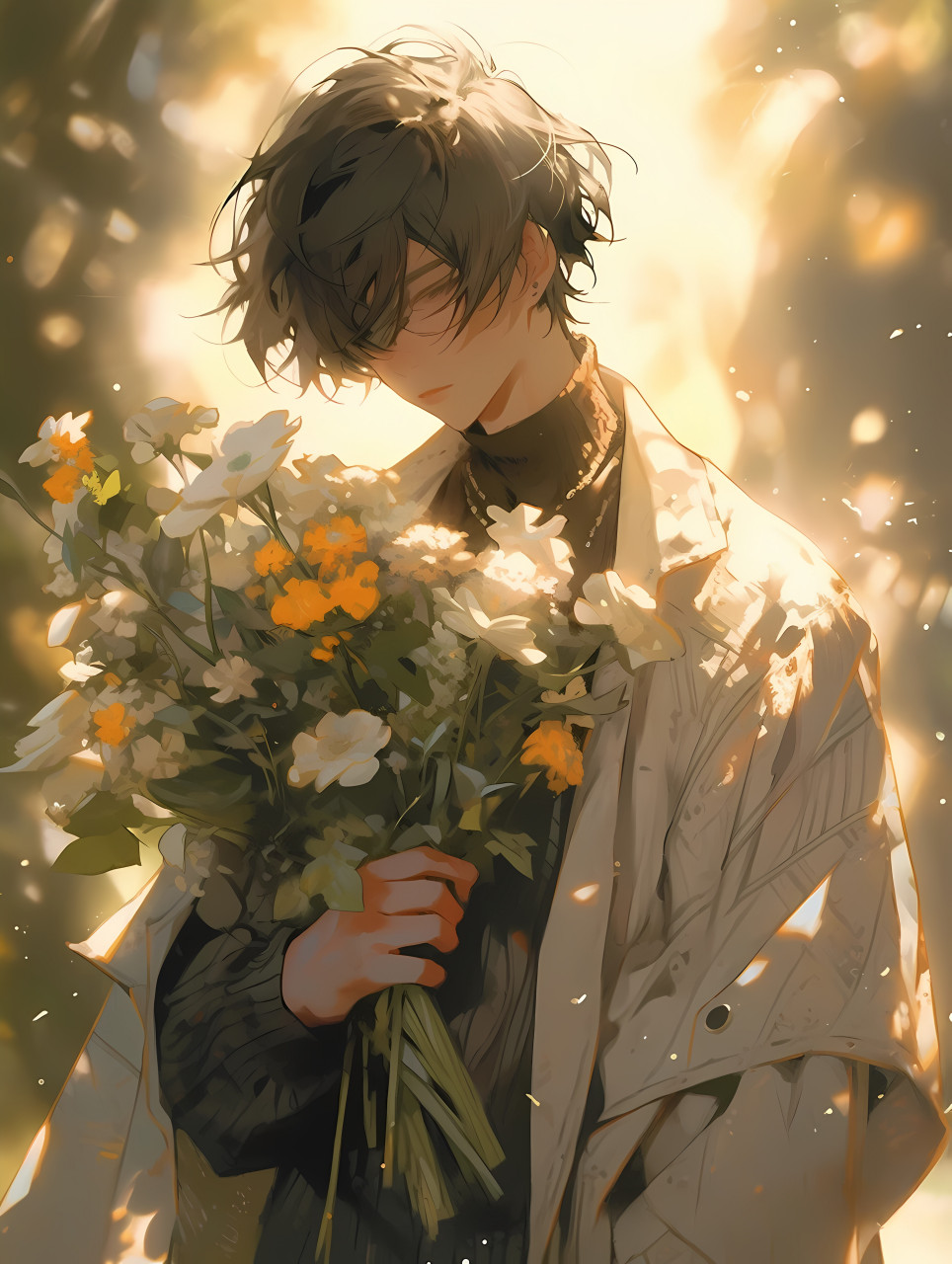 花与少年 #二次元# #ai共创计划# #ai绘画