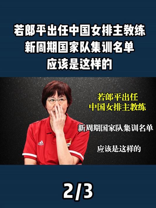 若郎平出任中国女排主教练,新周期国家队集训名单,应该是这样的