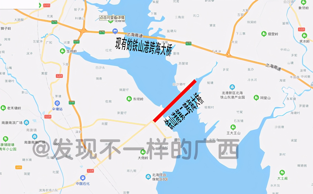 北海向海大道路线图图片