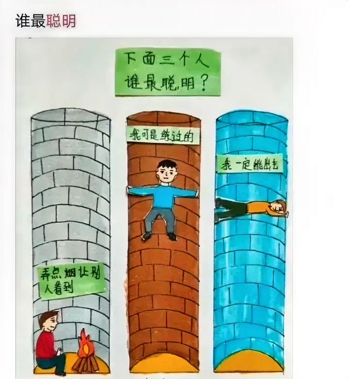 下面三个人谁最聪明