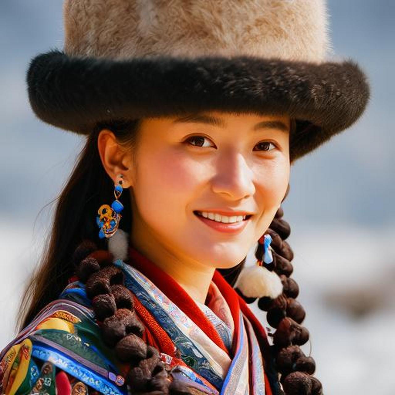 02长袍:蒙古族姑娘通常穿着长袍,长袍是蒙古族传统的服饰,具有长袍