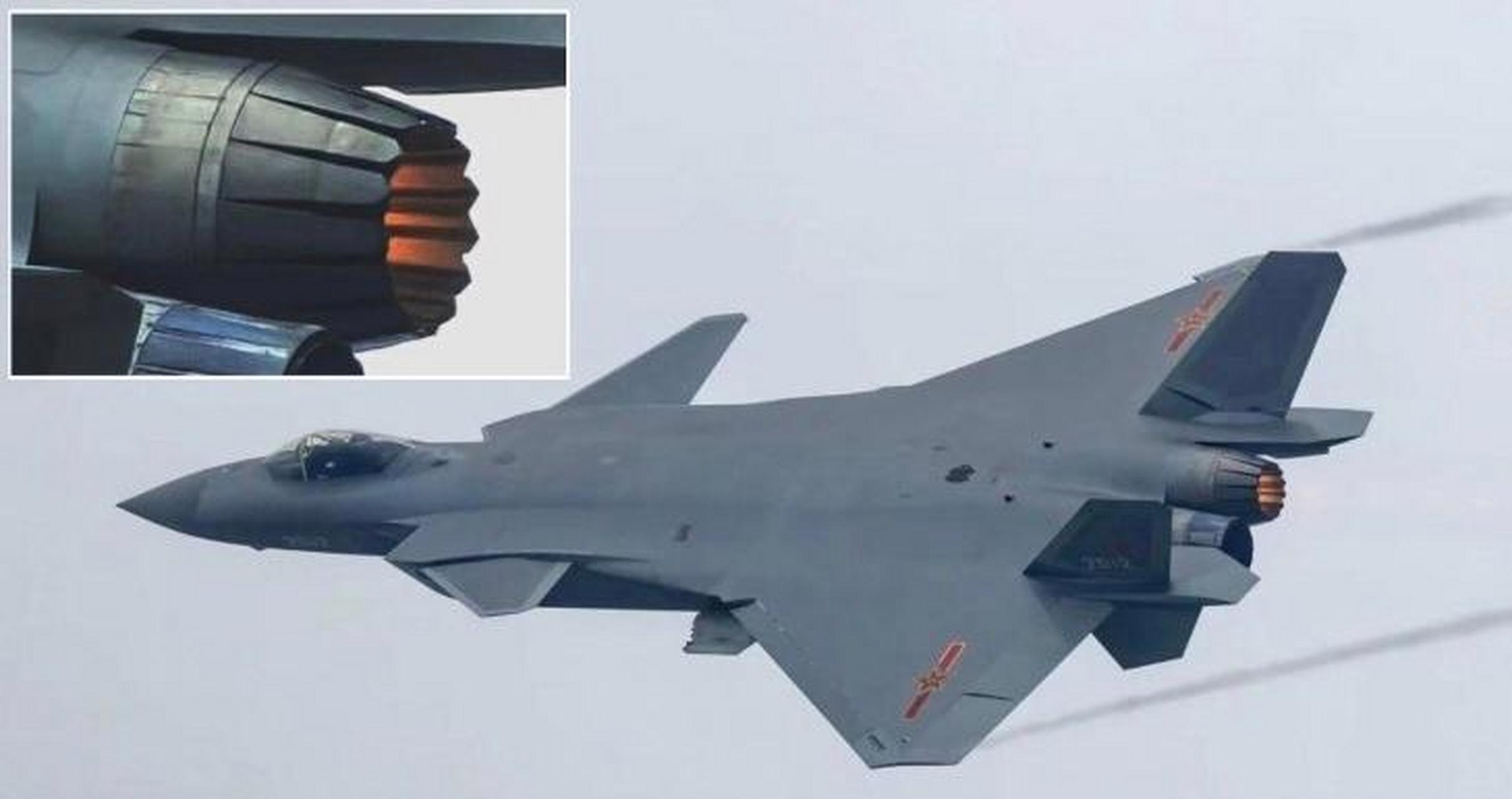 歼20换装涡扇15实机疑似首次曝光.