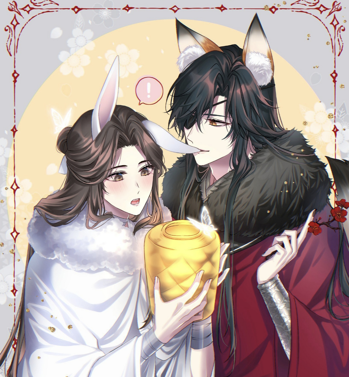 天官赐福花怜 愿得一心人,白首不相离#天官赐福