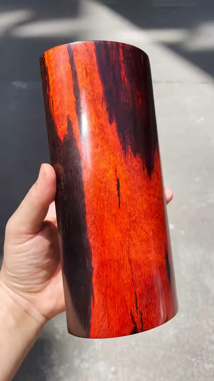 印度小叶紫檀,臂搁,火焰纹高油密老料整木制