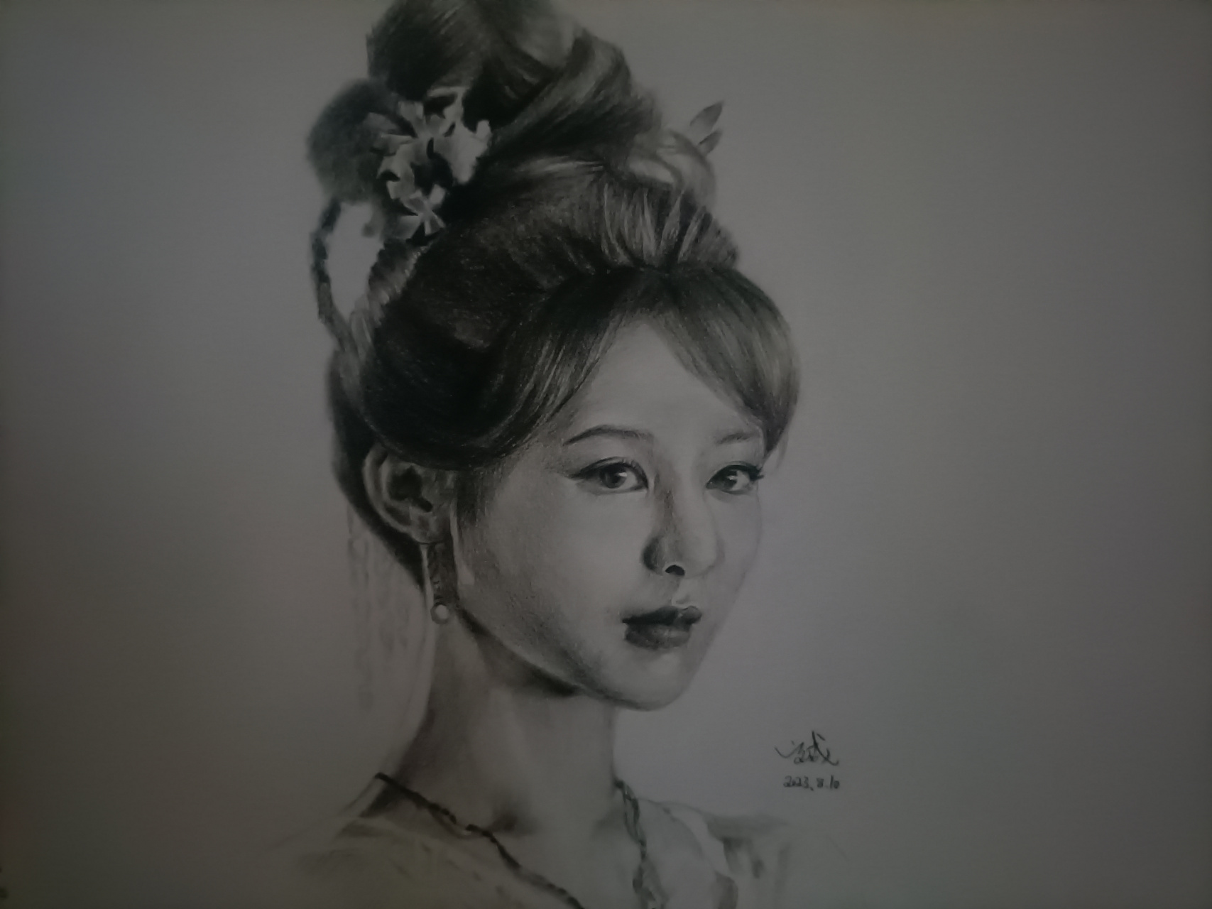 上次画了《长相思》小夭/玟小六,这回素描手绘相柳,玱玹表哥.