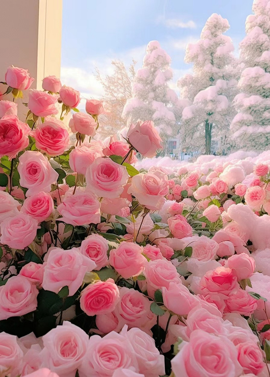 冰天雪地里的玫瑰花海#我的旅行日记