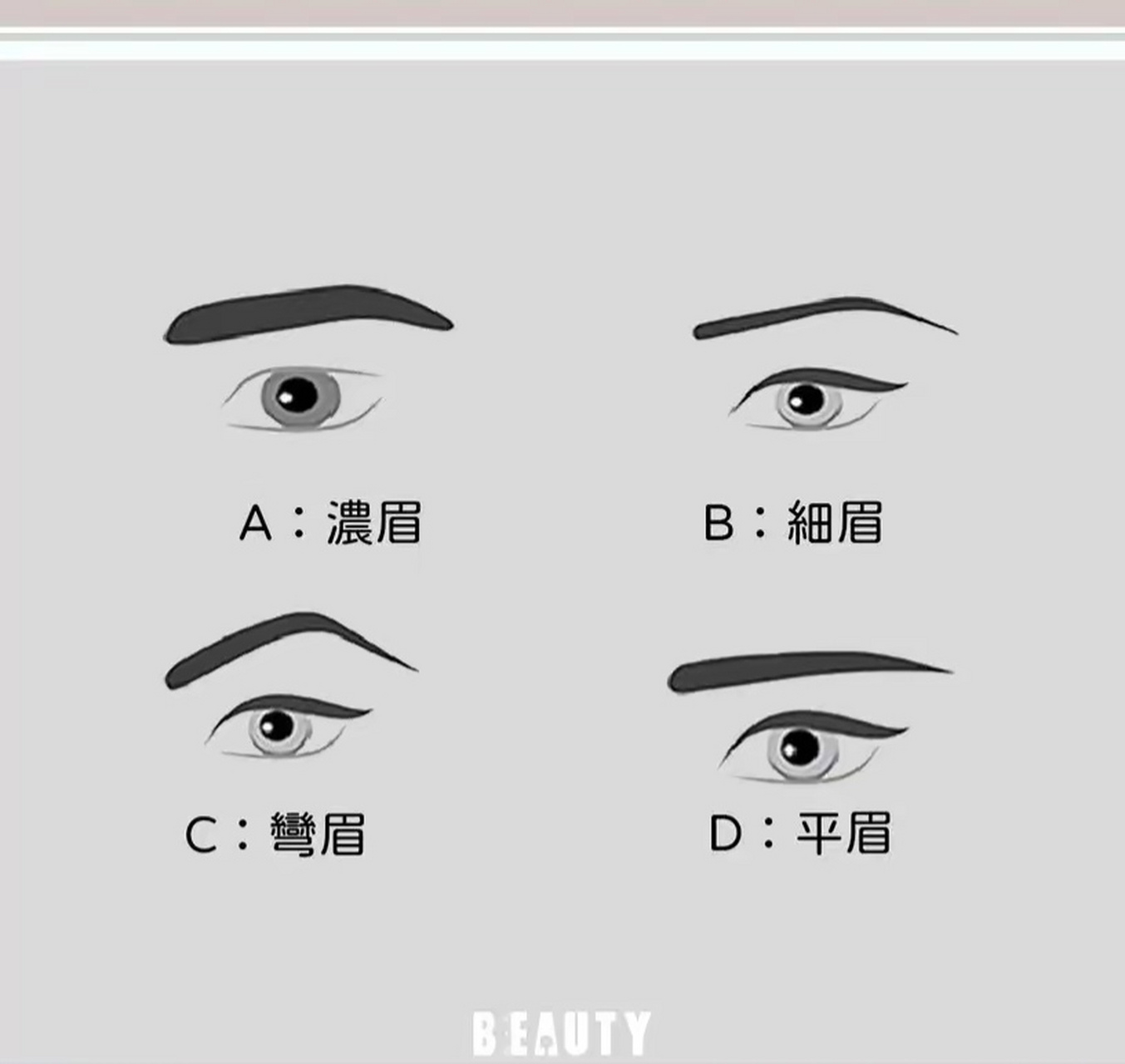 下面这则心理测验,通过眉毛形状即可精准测出你的真实性格,超有趣的