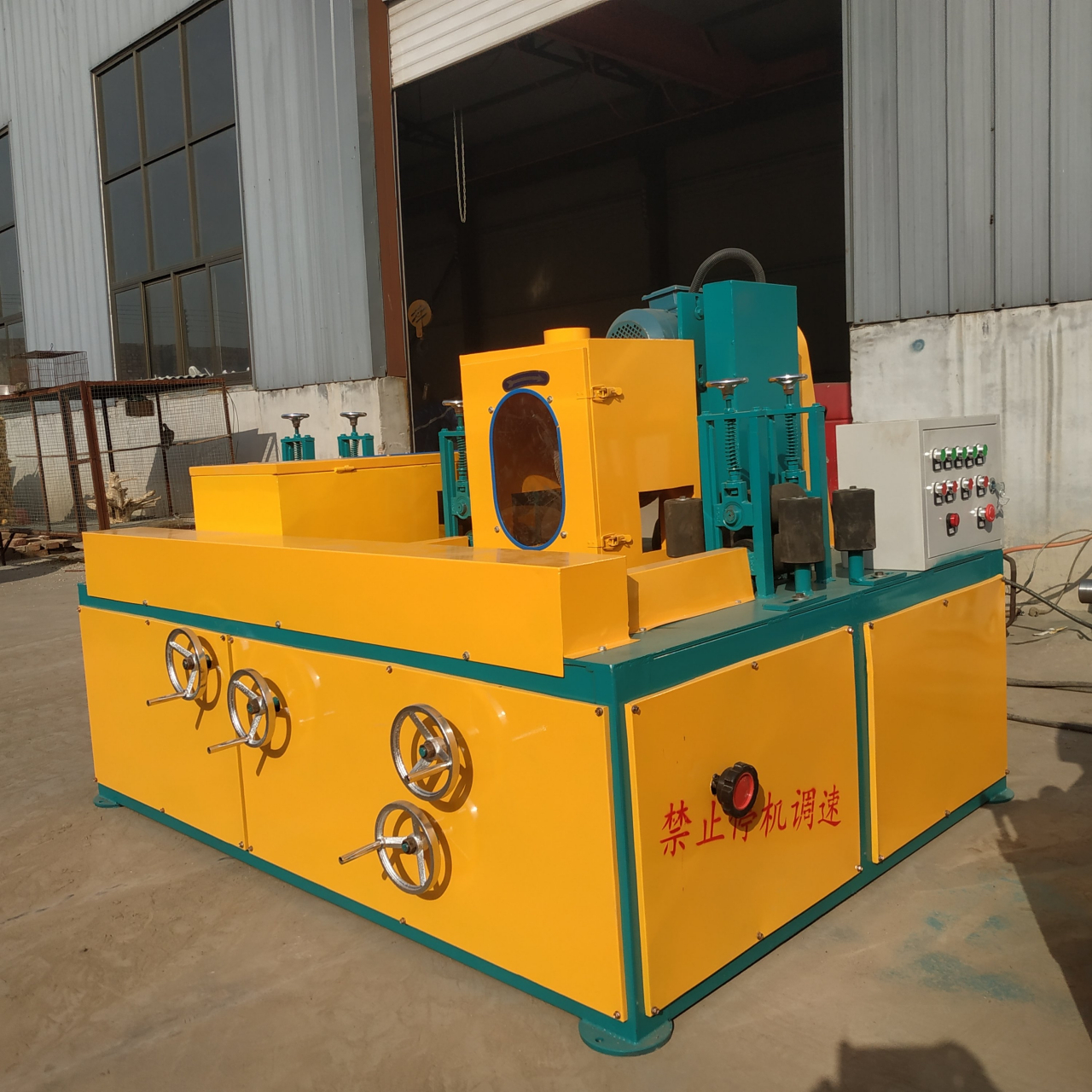 单组钢管除锈机方管矩形管四面抛光机全自动方管除锈抛光机图片#方管