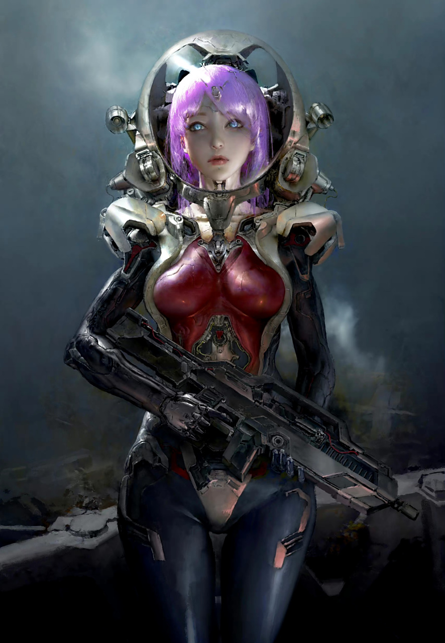 国人画师阮佳的一组动漫角色插画,一直是我喜欢的写实华丽的风格.