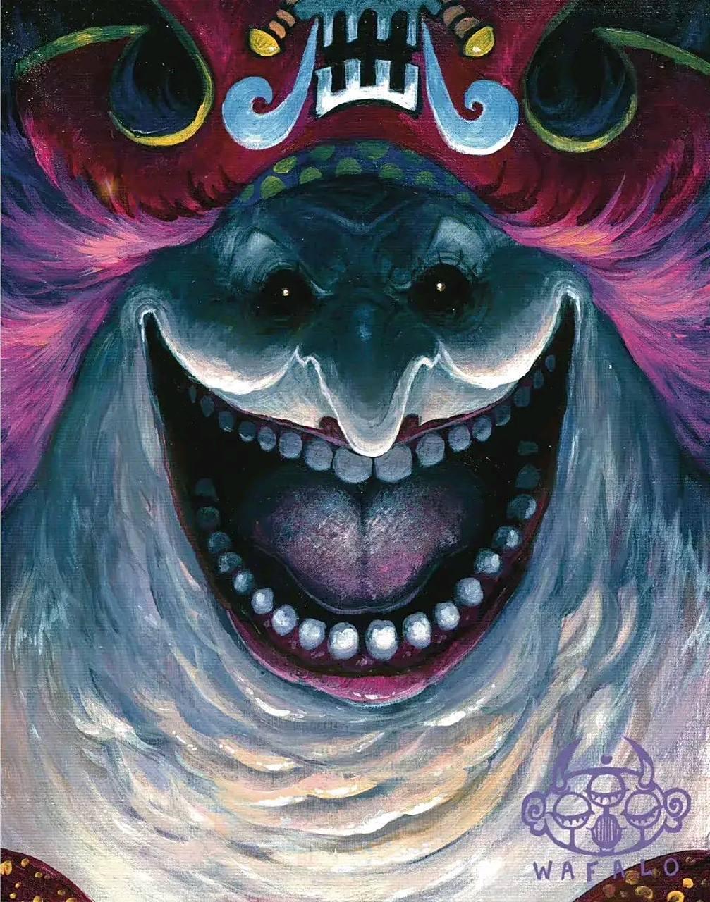 这画风下的bigmom,像极了甚平的远房亲戚#海贼王