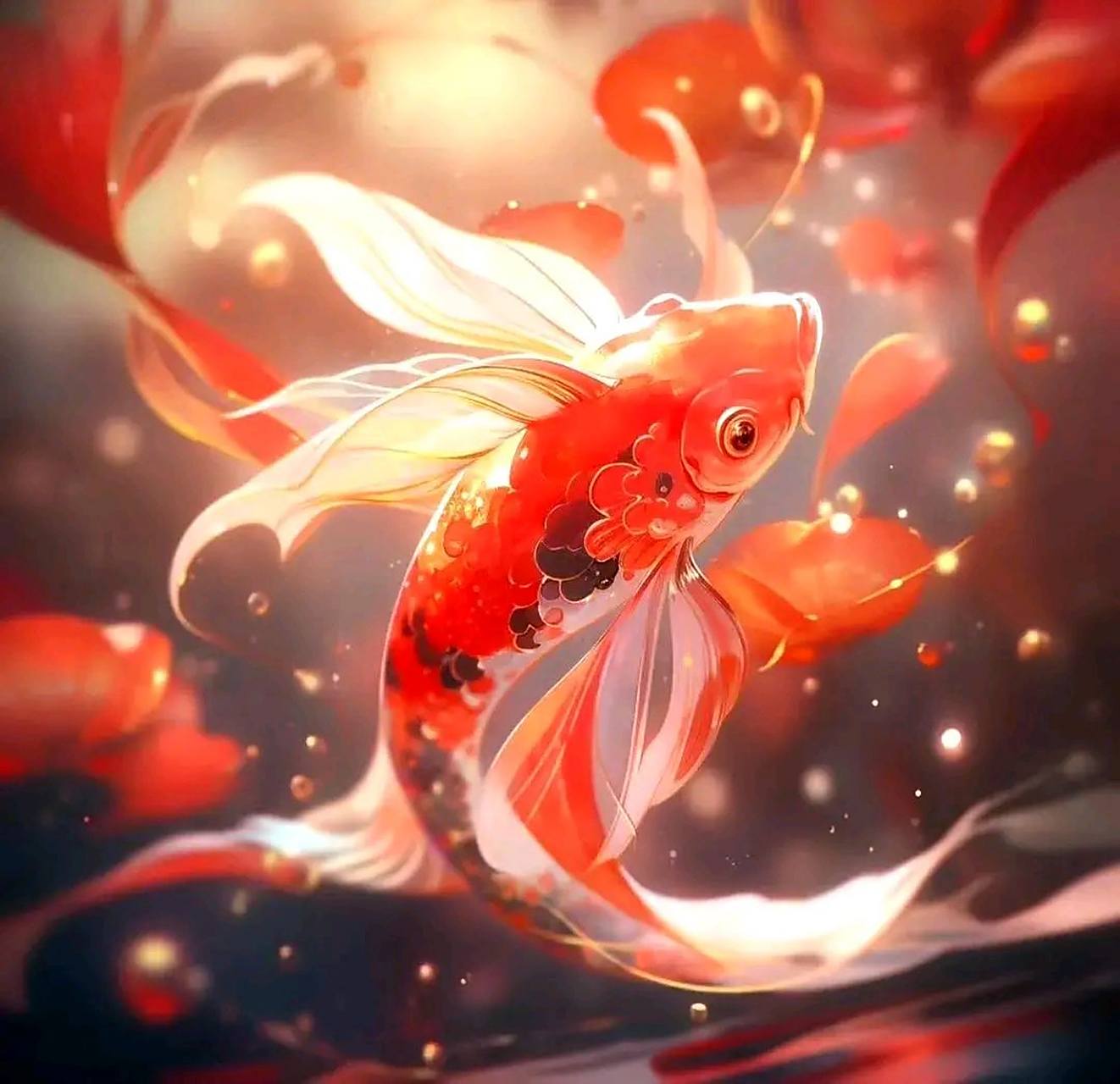 转运好兆头 可做头像 锦鲤送吉祥, 祝你万事如意发大财, 平安又健康.