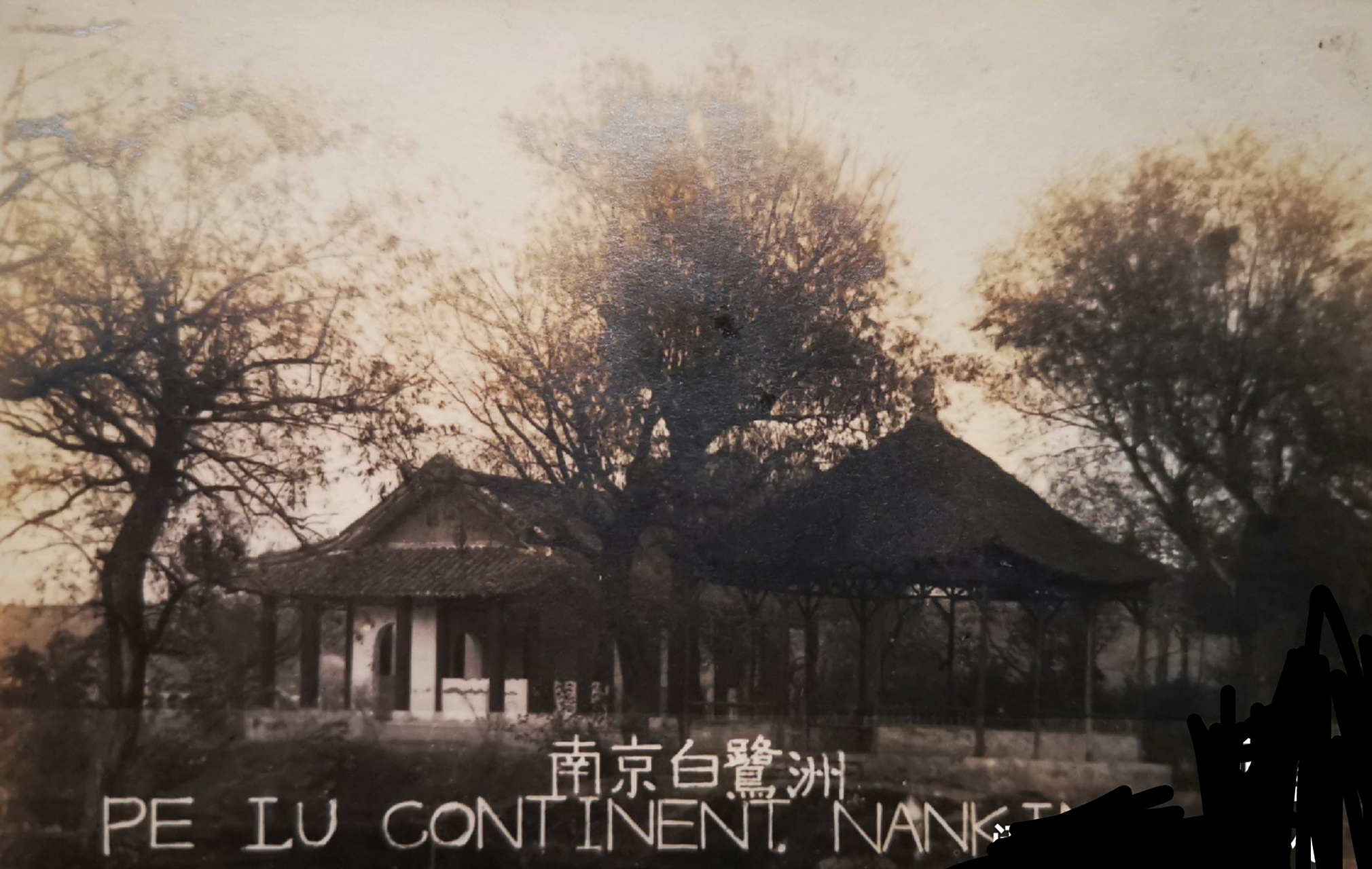 民国时期～南京白鹭洲风光老照片