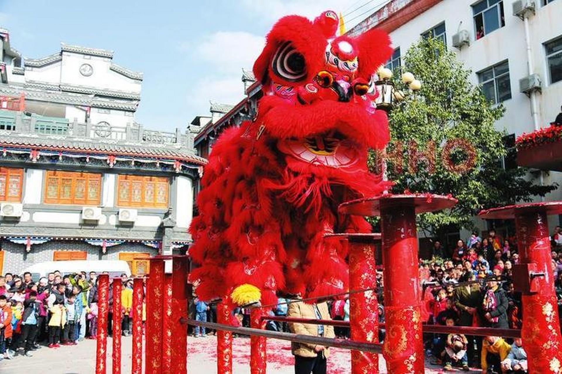 深圳舞狮队151x2333x2322开业舞狮醒狮舞龙梅花桩舞狮乔迁舞狮表演