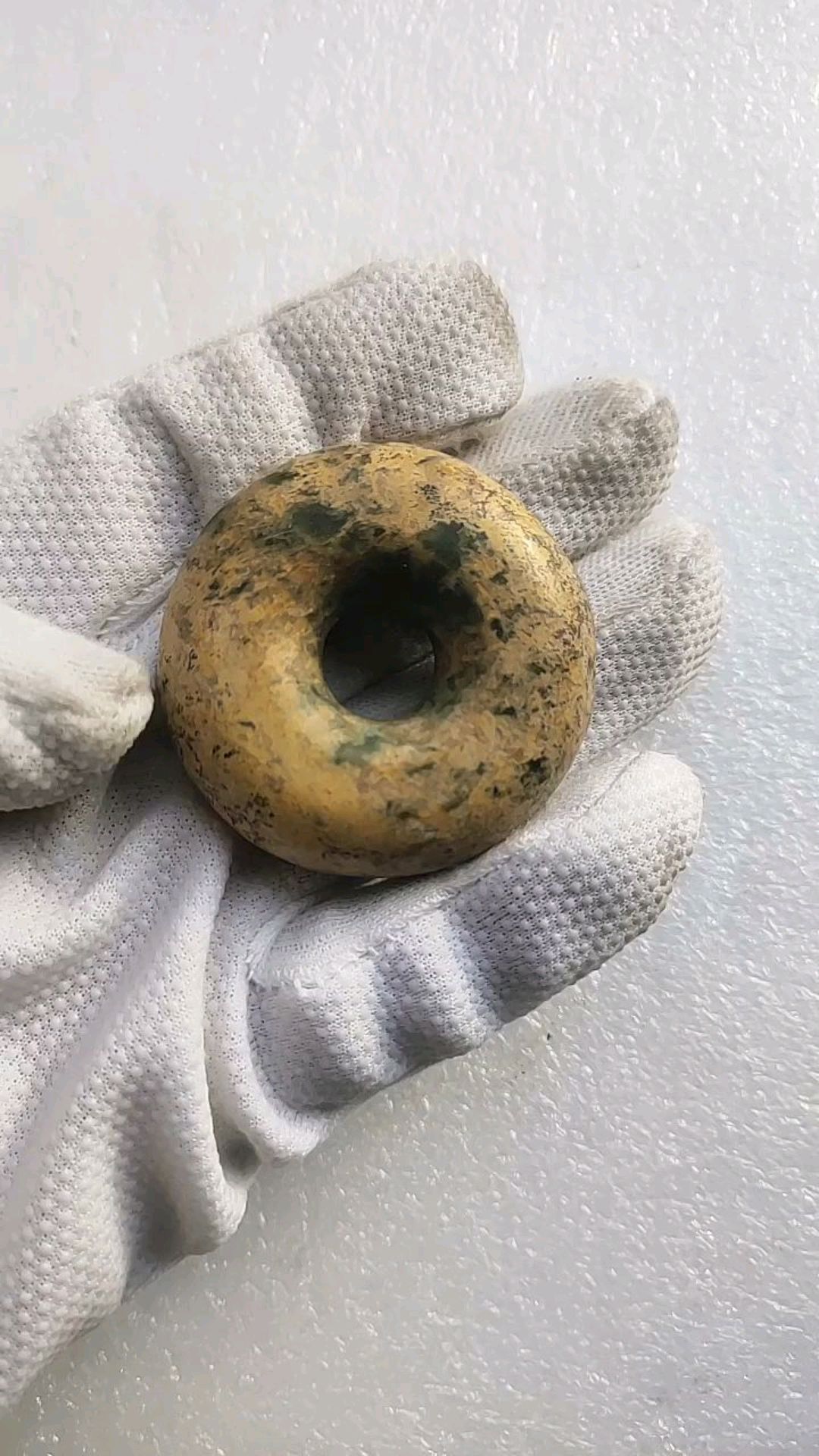 河磨玉面包圈平安扣